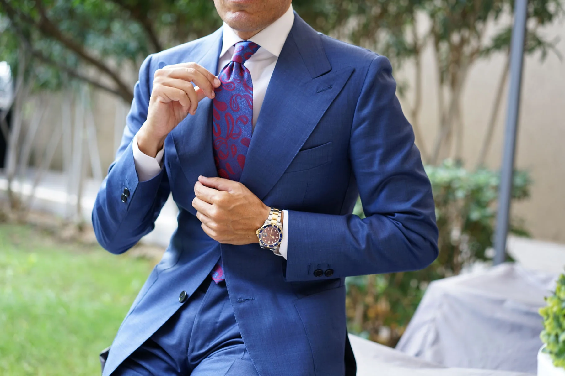 Paisley Purple Tie - Image 6