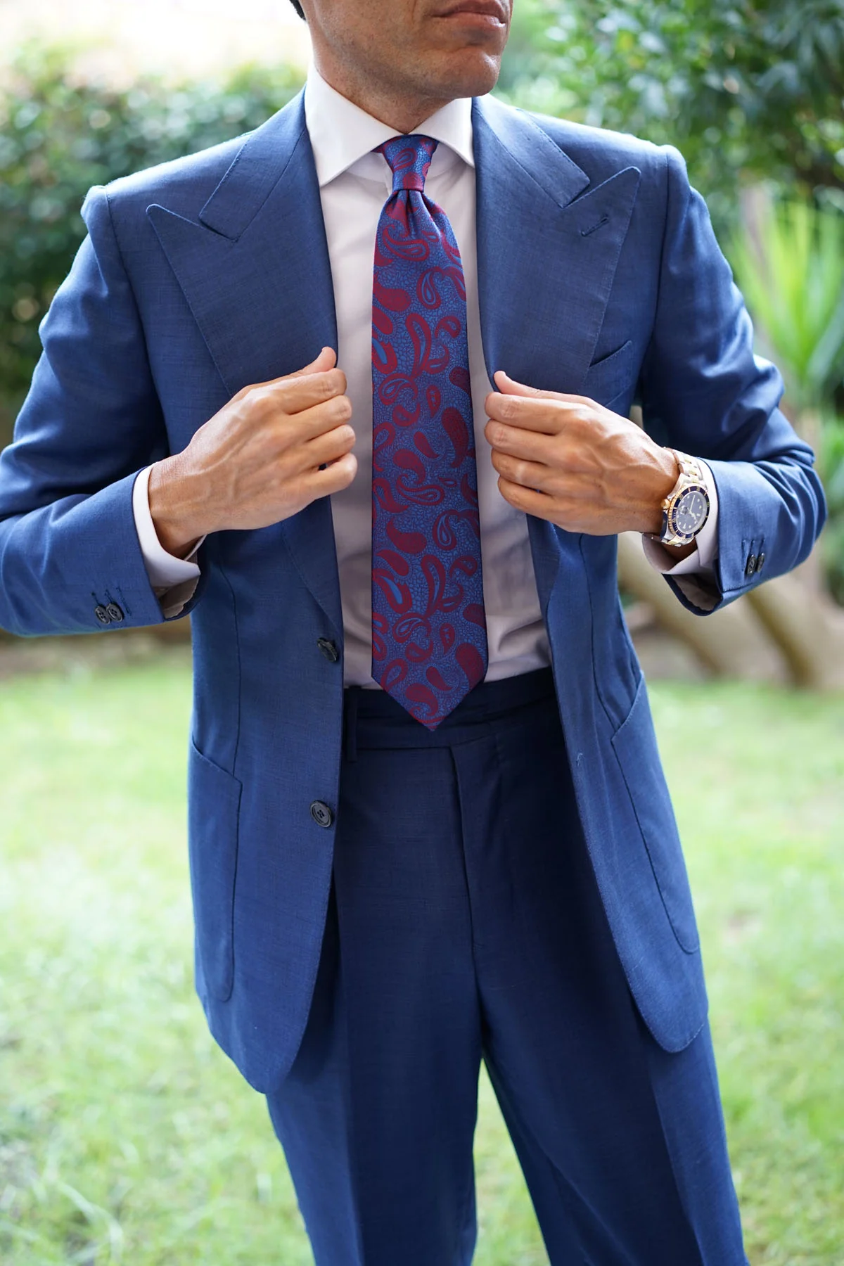 Paisley Purple Tie - Image 8