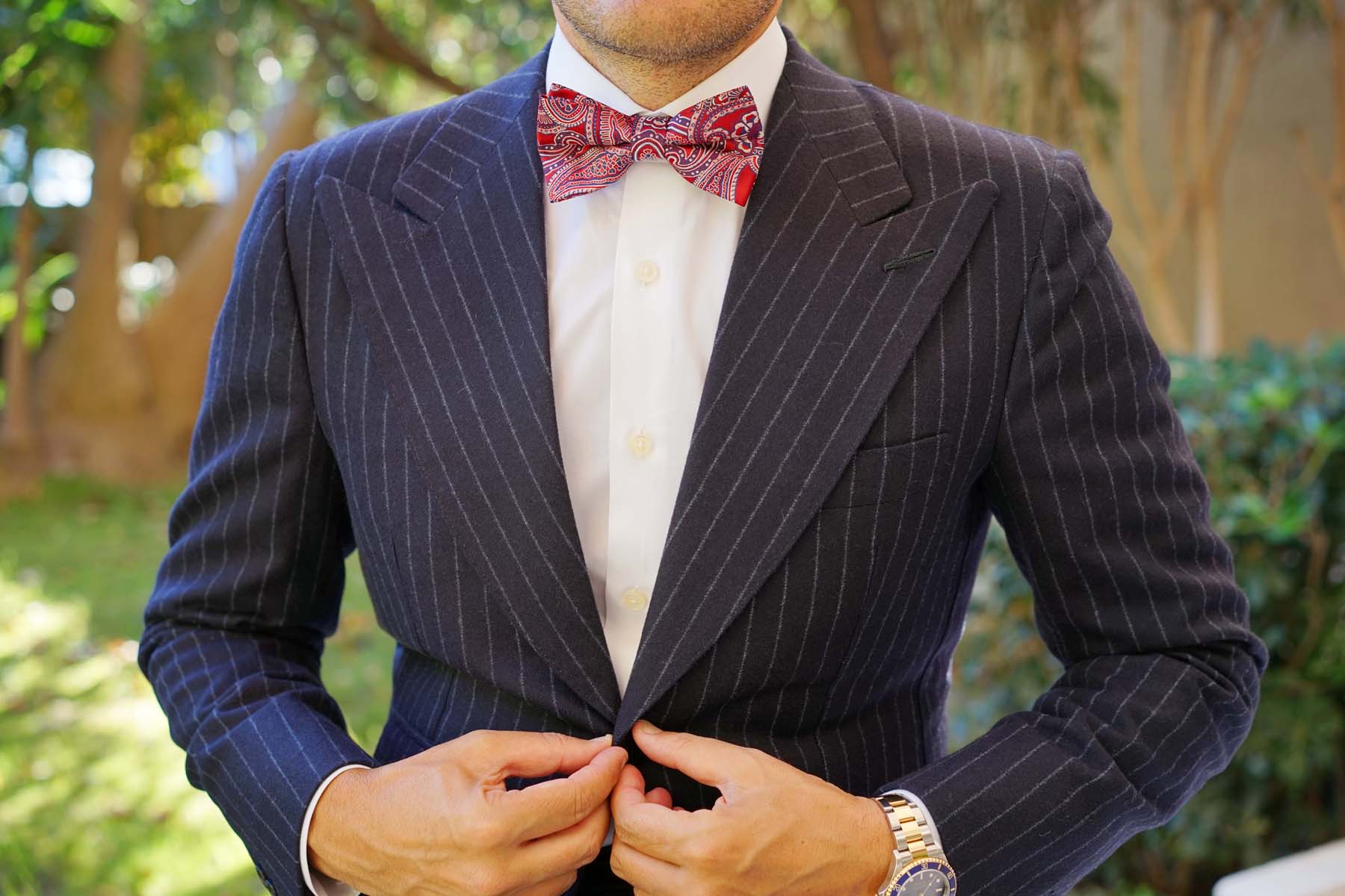 Paisley Red - Bow Tie - Image 3