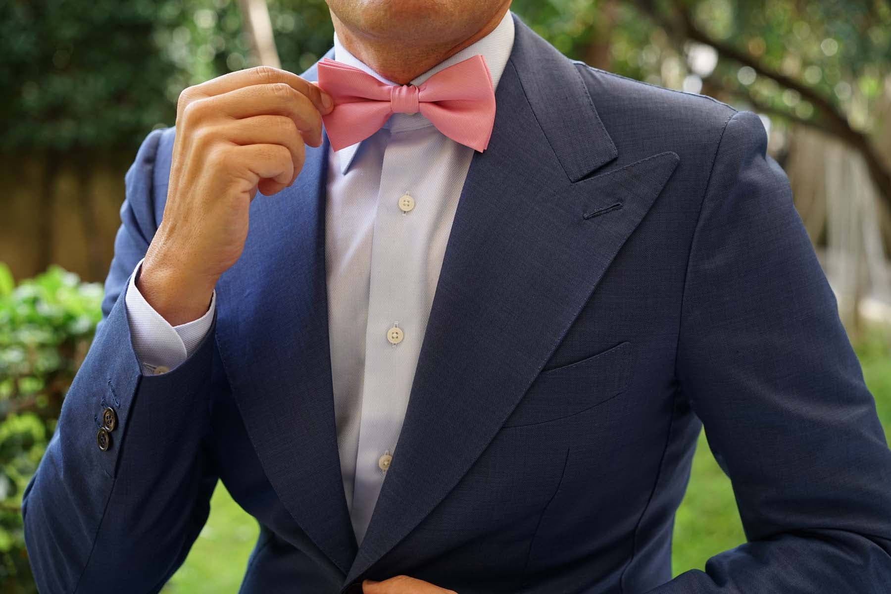 Pastel Pink Bow Tie - Image 3