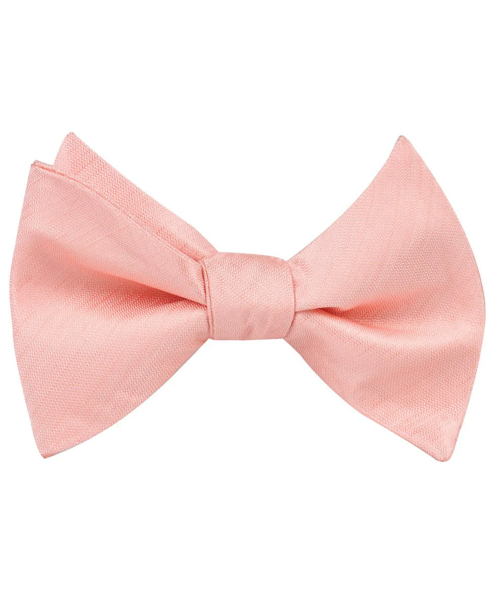 Peach Grain Self Bow Tie - Image 2