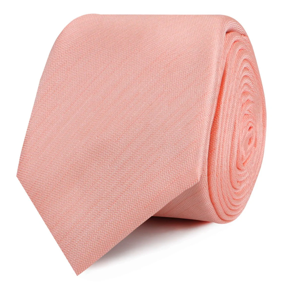 Peach Grain Skinny Tie - Image 2