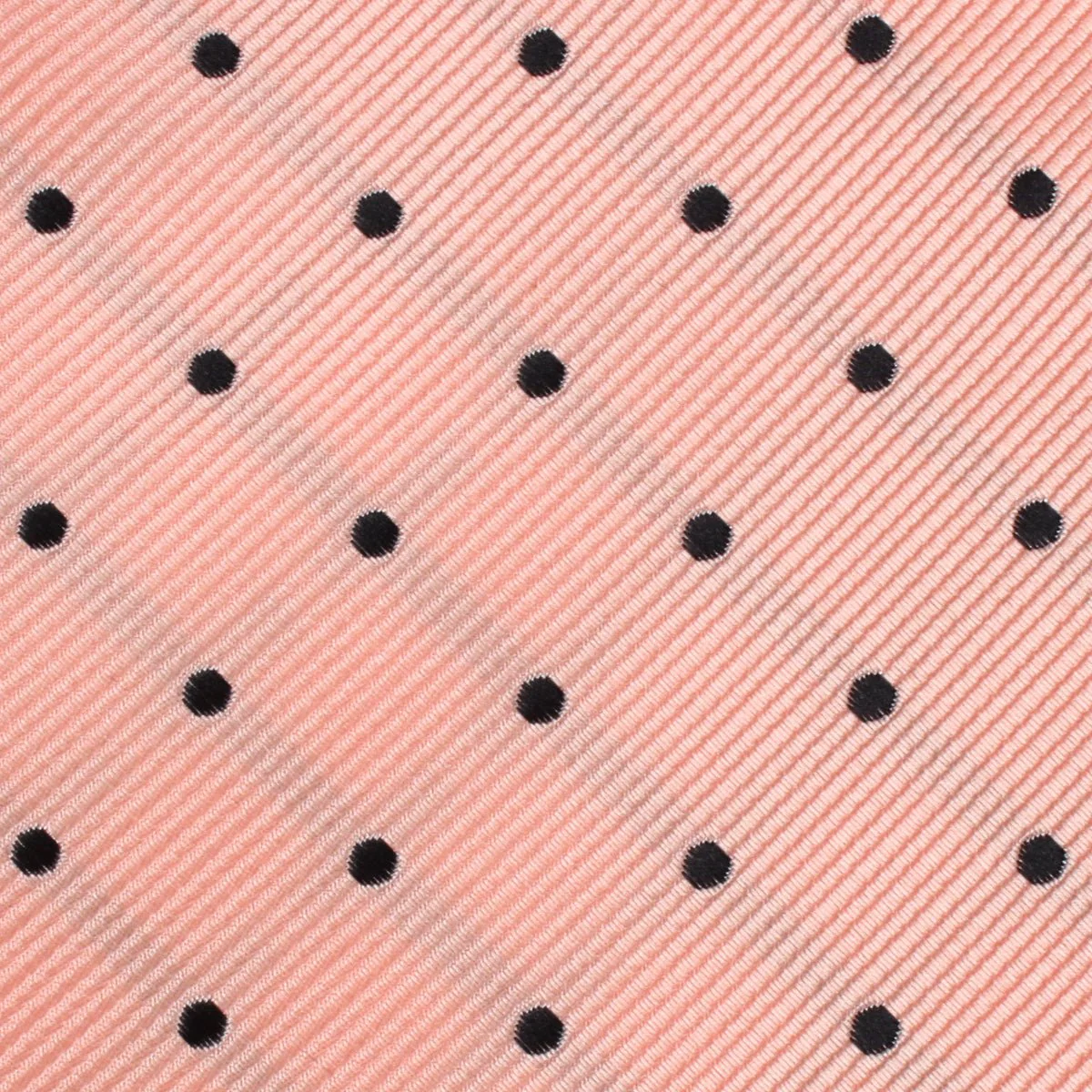 Peach on Black Polka Dots Bow Tie - Image 2
