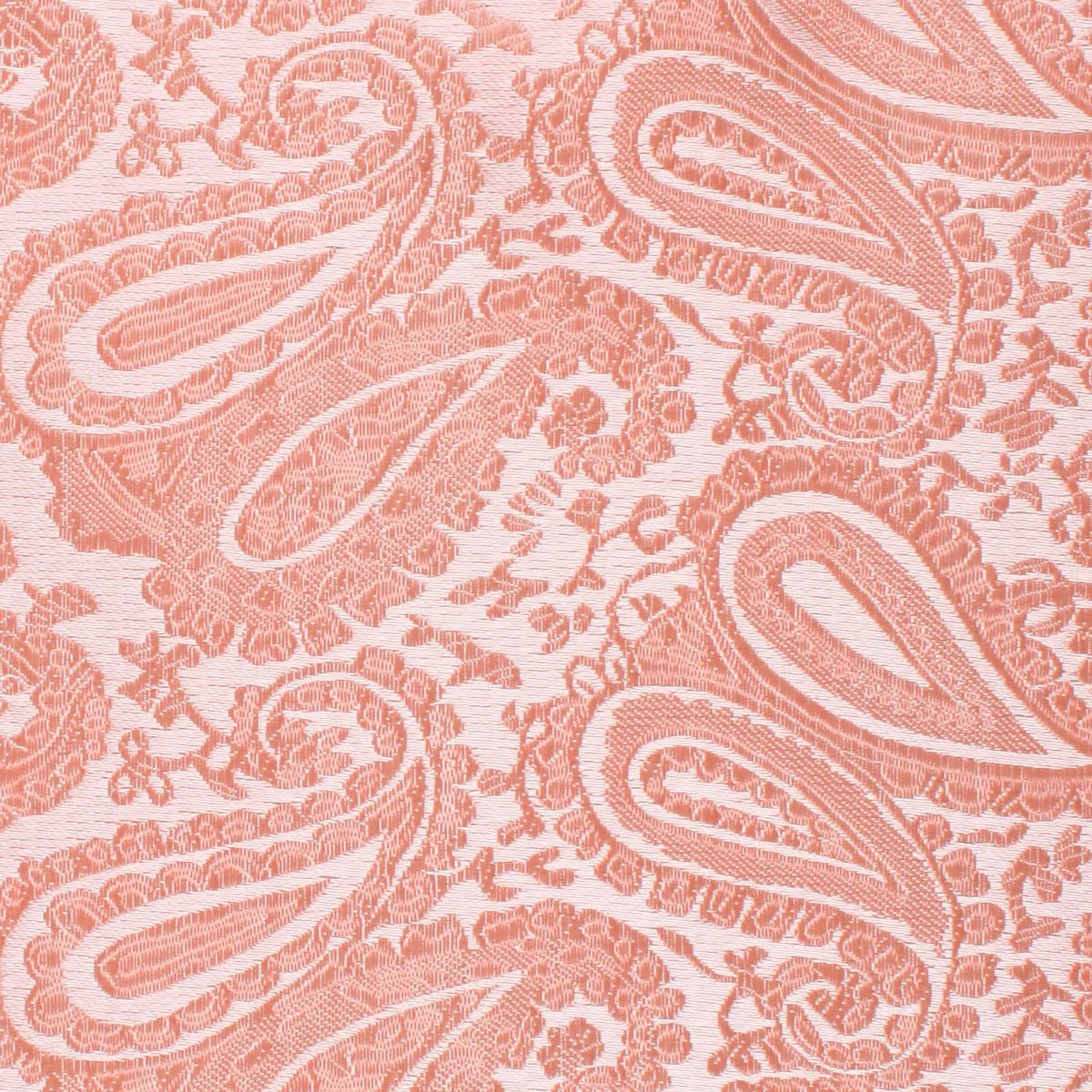 Peach Paisley Self Bow Tie - Image 3