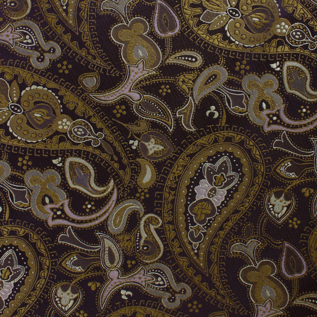 Persian Paisley Brown Pocket Square - Image 2