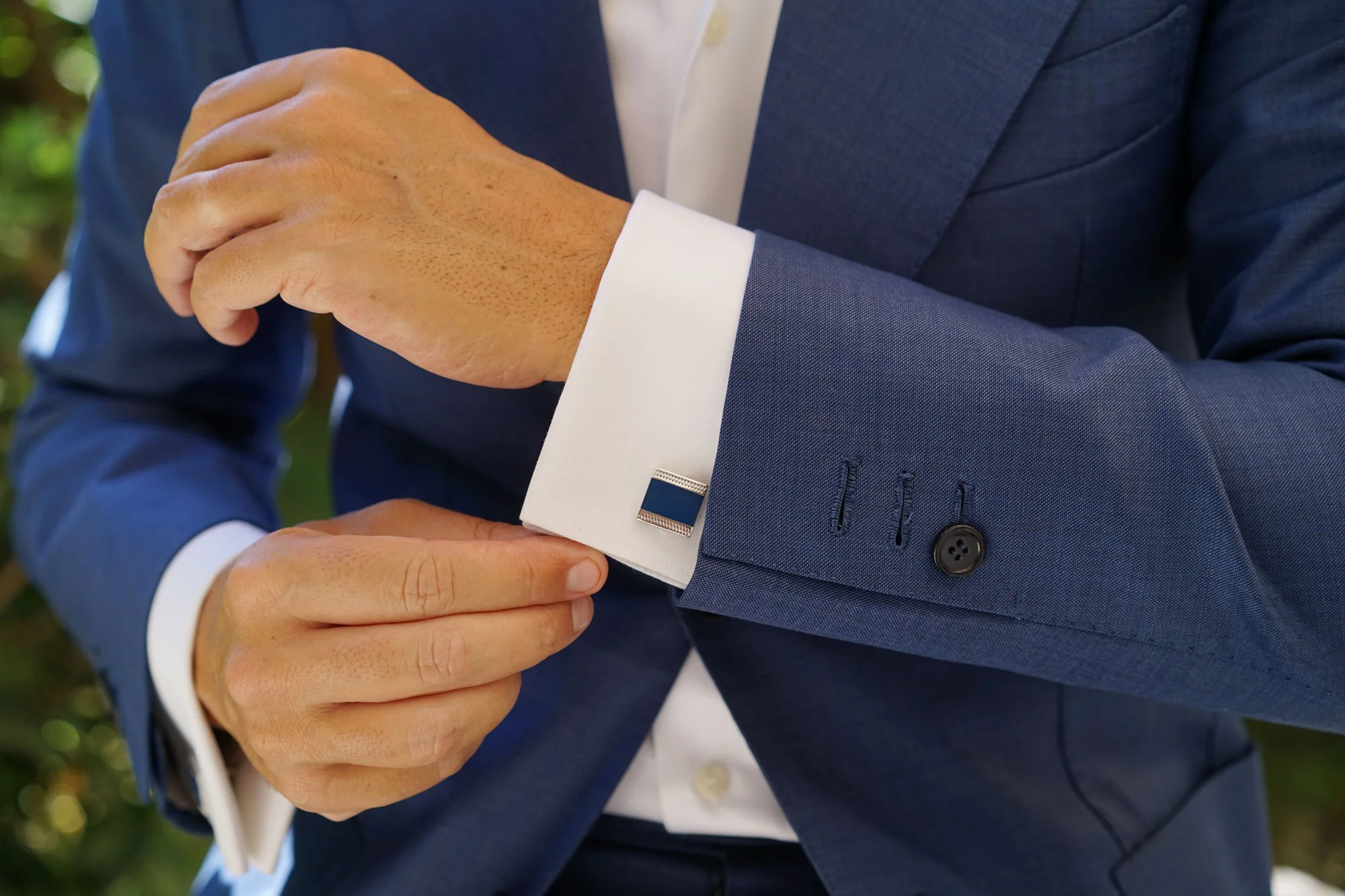 Peter the Great Blue Square Cufflinks - Image 9