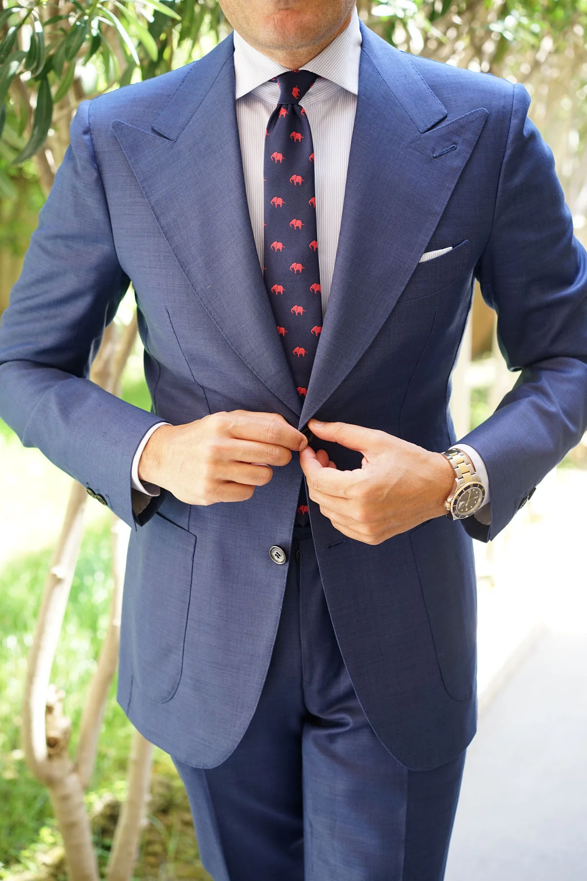 Pink Elephant Skinny Tie - Image 5