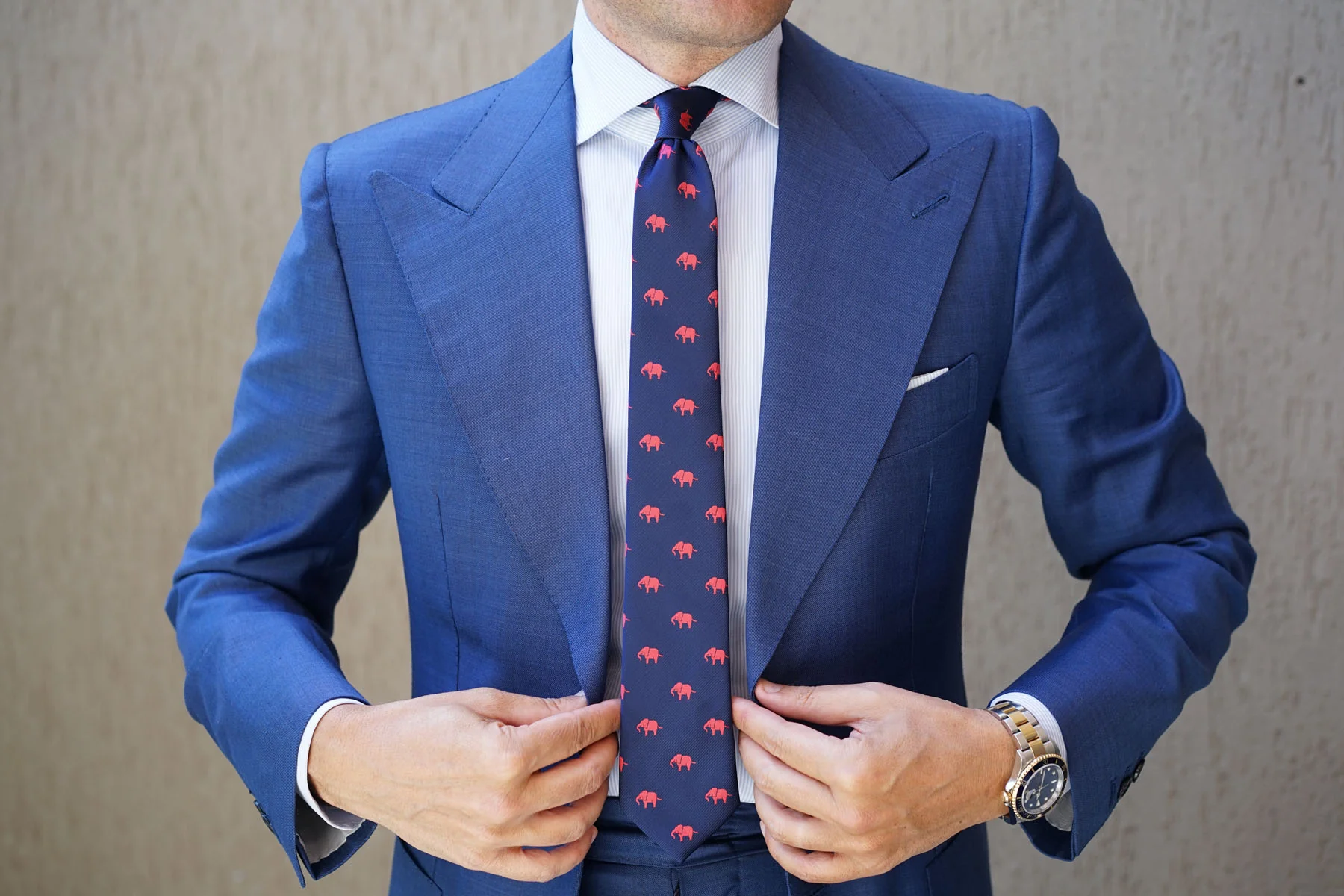 Pink Elephant Skinny Tie - Image 6