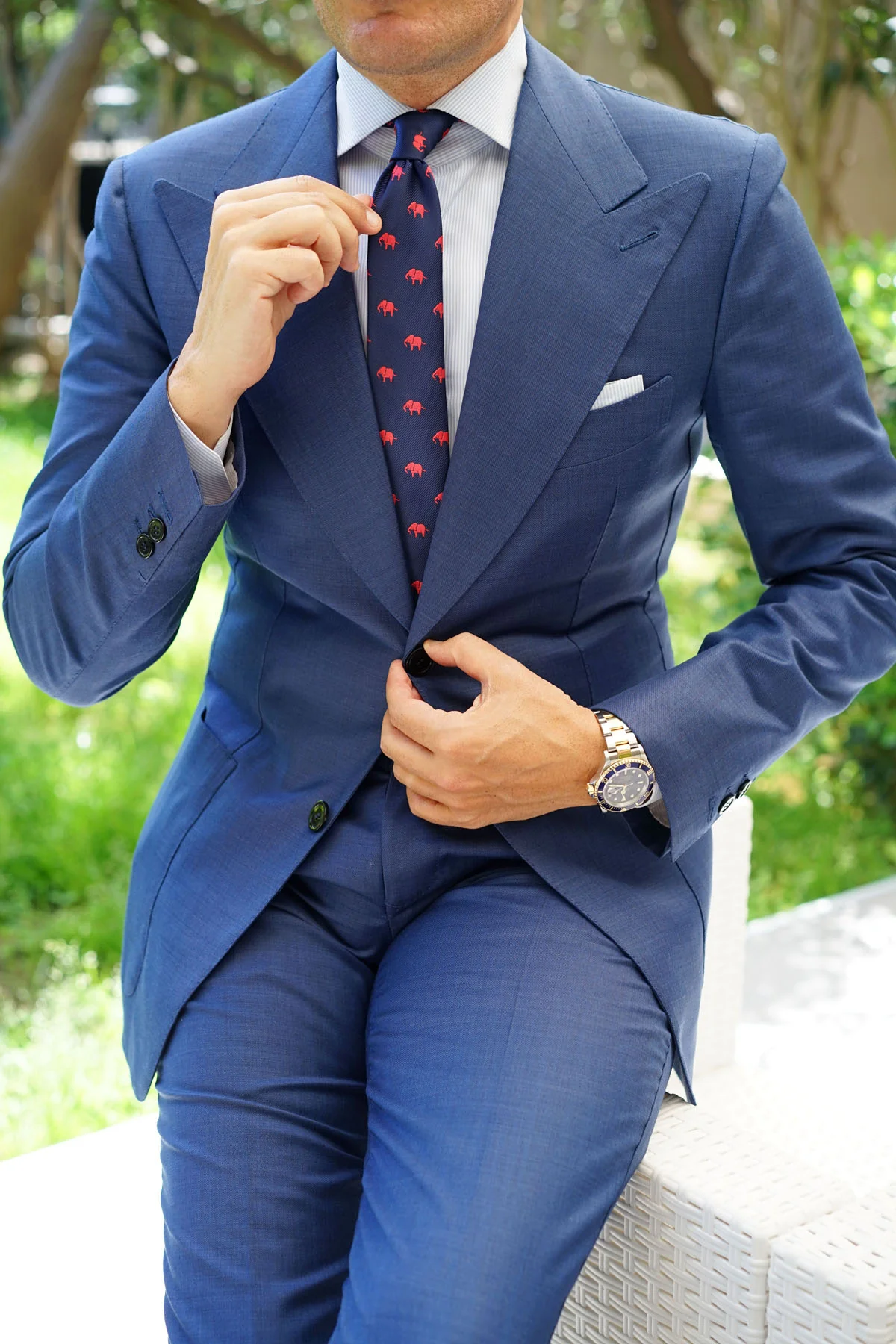 Pink Elephant Skinny Tie - Image 7