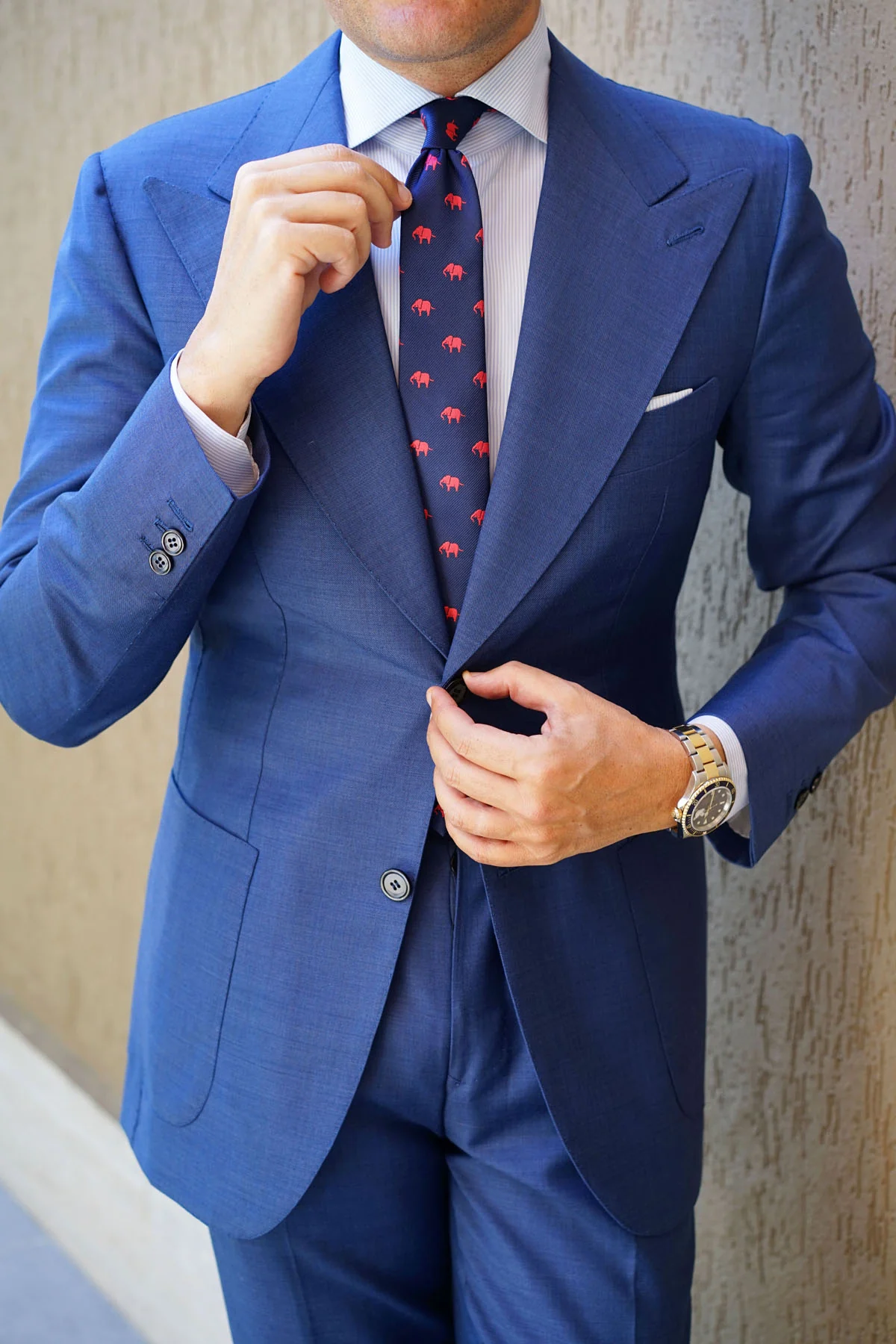 Pink Elephant Skinny Tie - Image 8