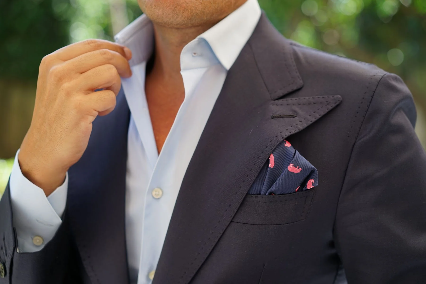 Pink Hippo Pocket Square - Image 12