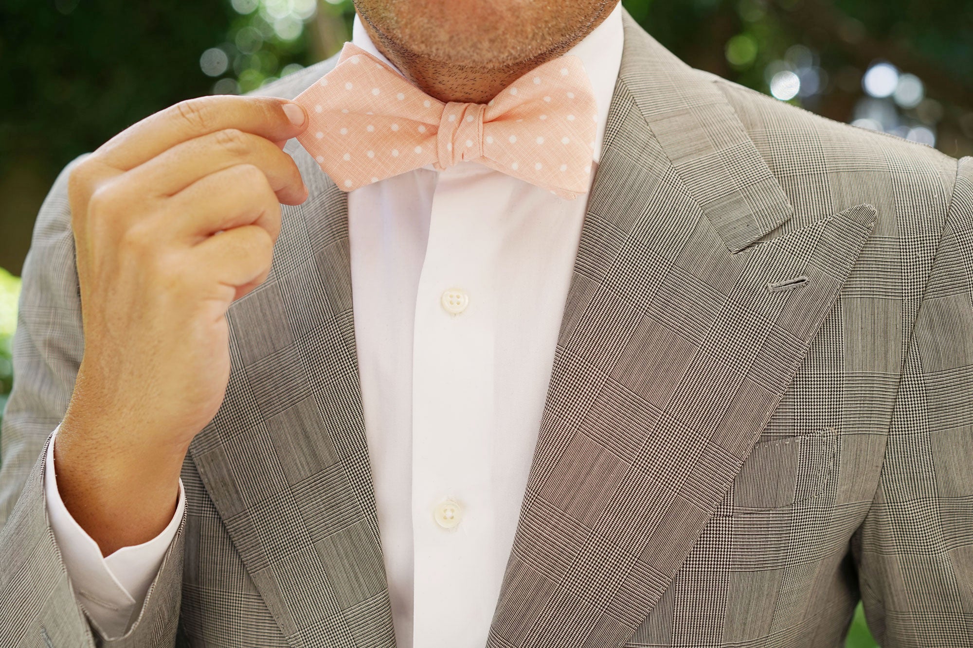 Pink Panther Polkadot Diamond Self Bow Tie - Image 6