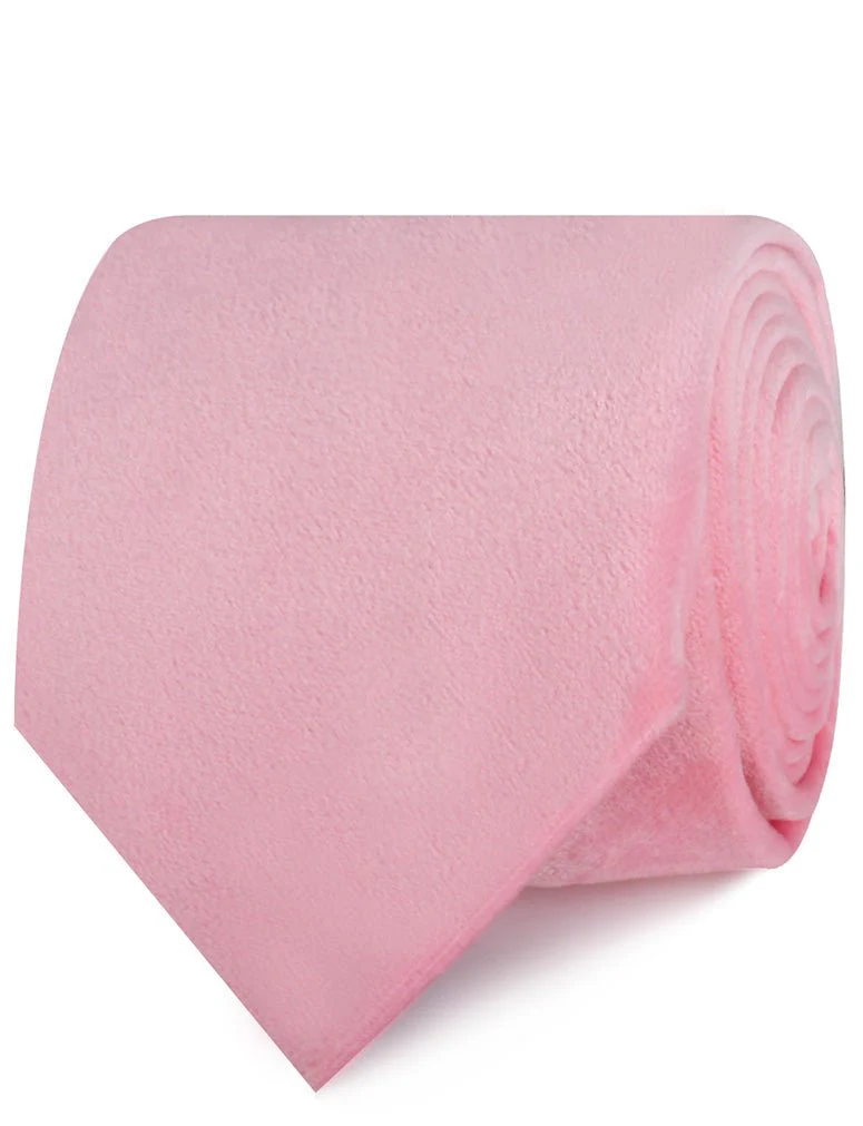Pink Velvet Necktie - Image 2