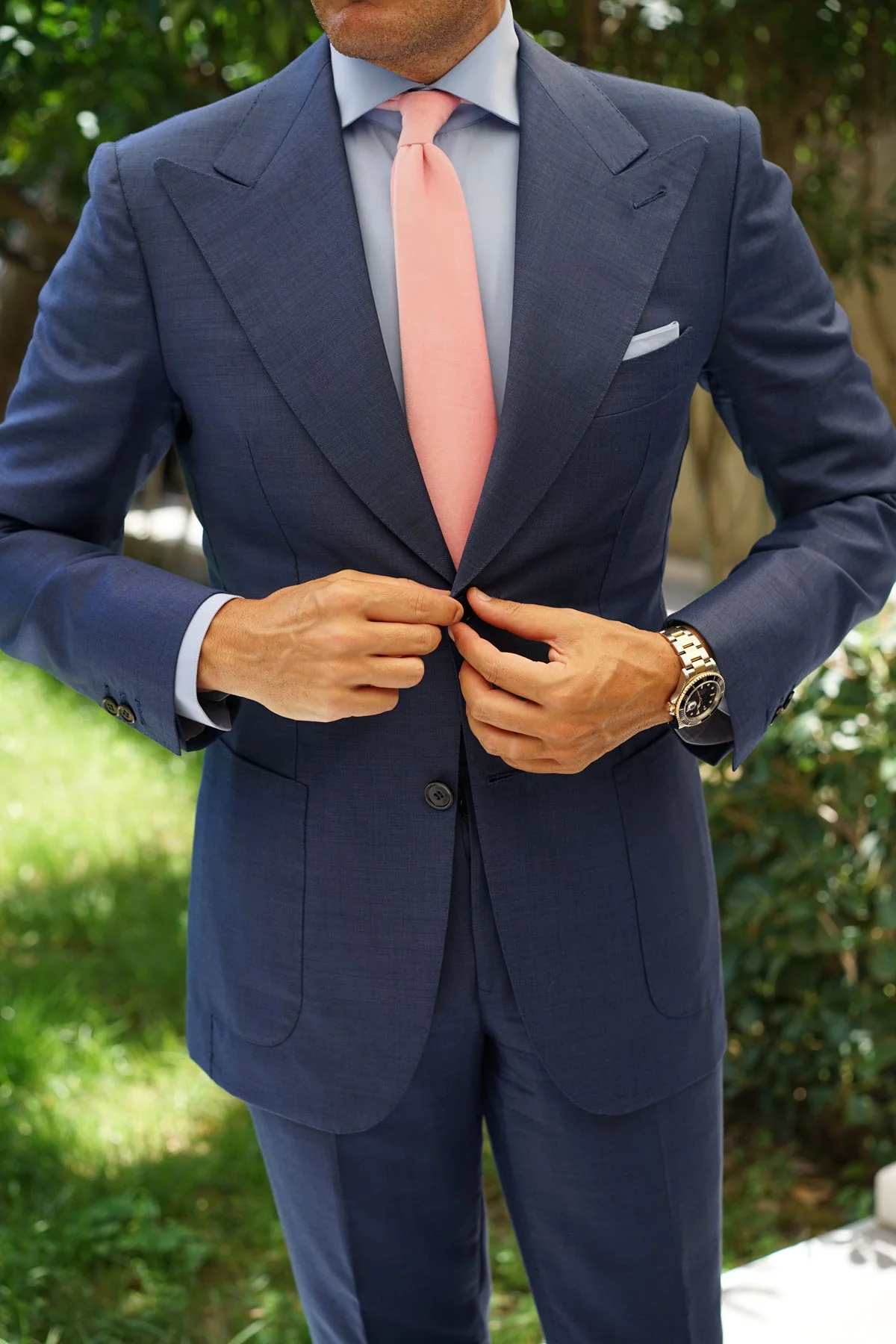 Pink Velvet Skinny Tie - Image 7