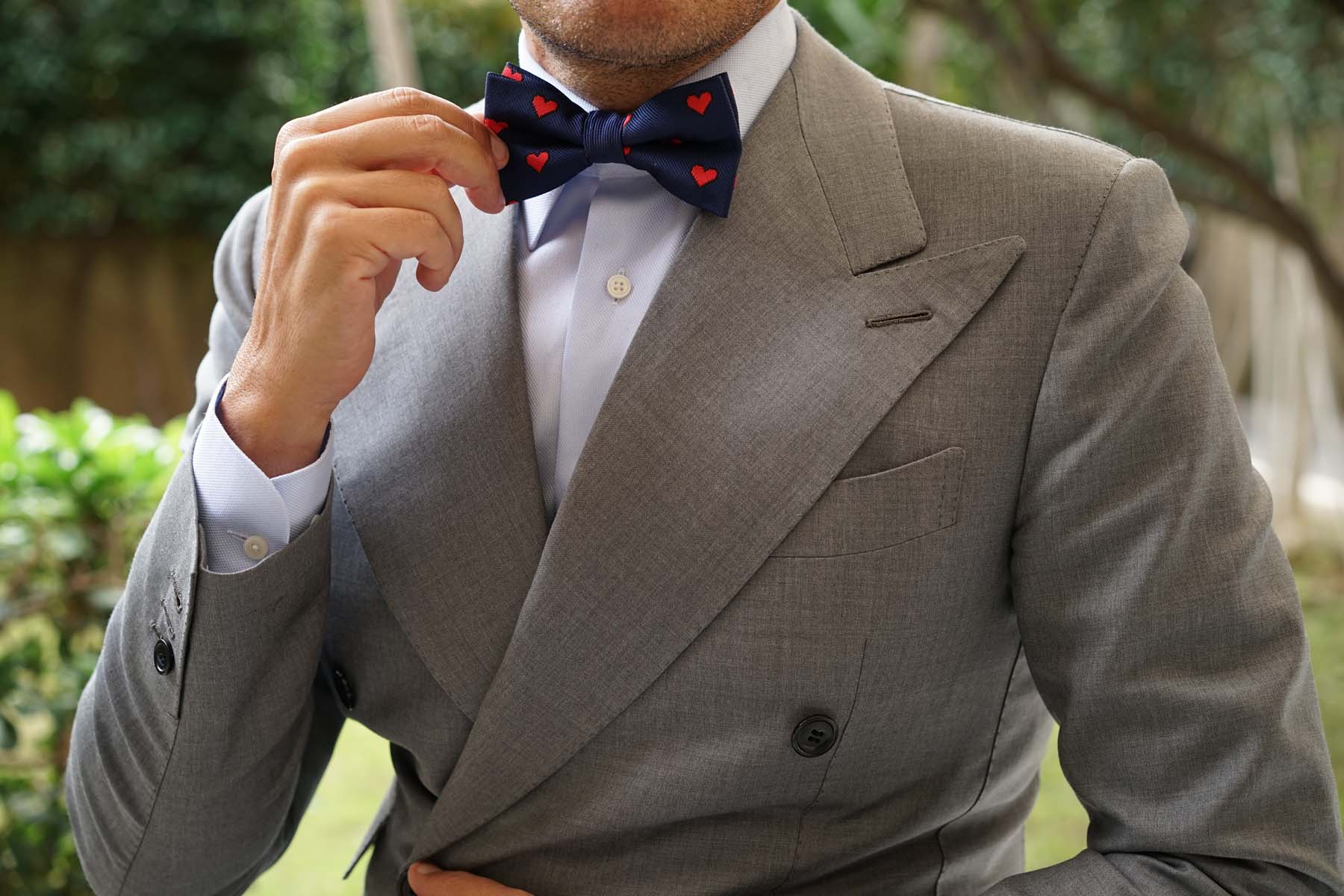 Pixel Love Heart Bow Tie - Image 6