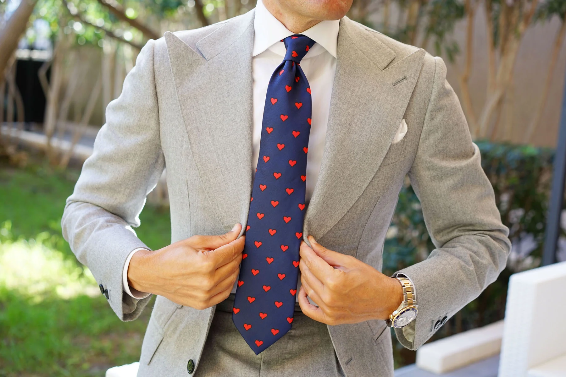 Pixel Love Heart Necktie - Image 10