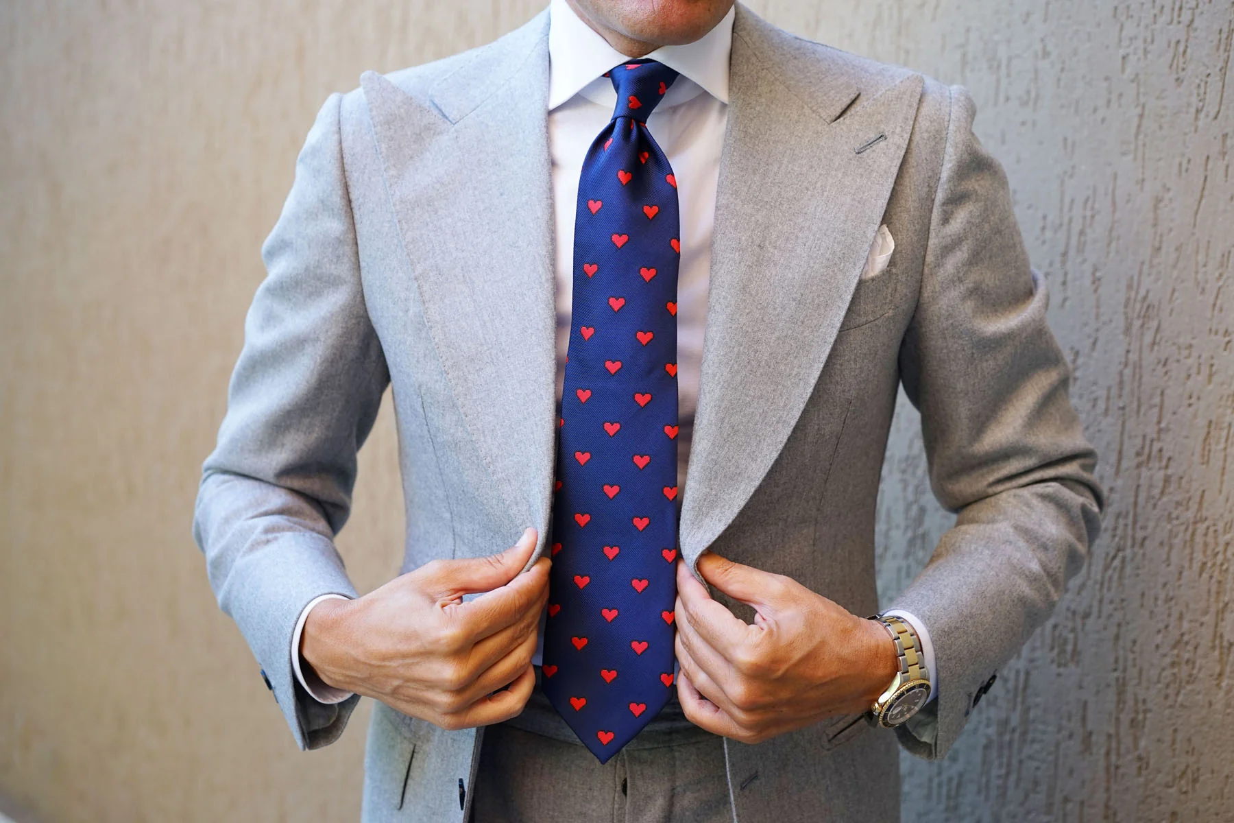 Pixel Love Heart Necktie - Image 4