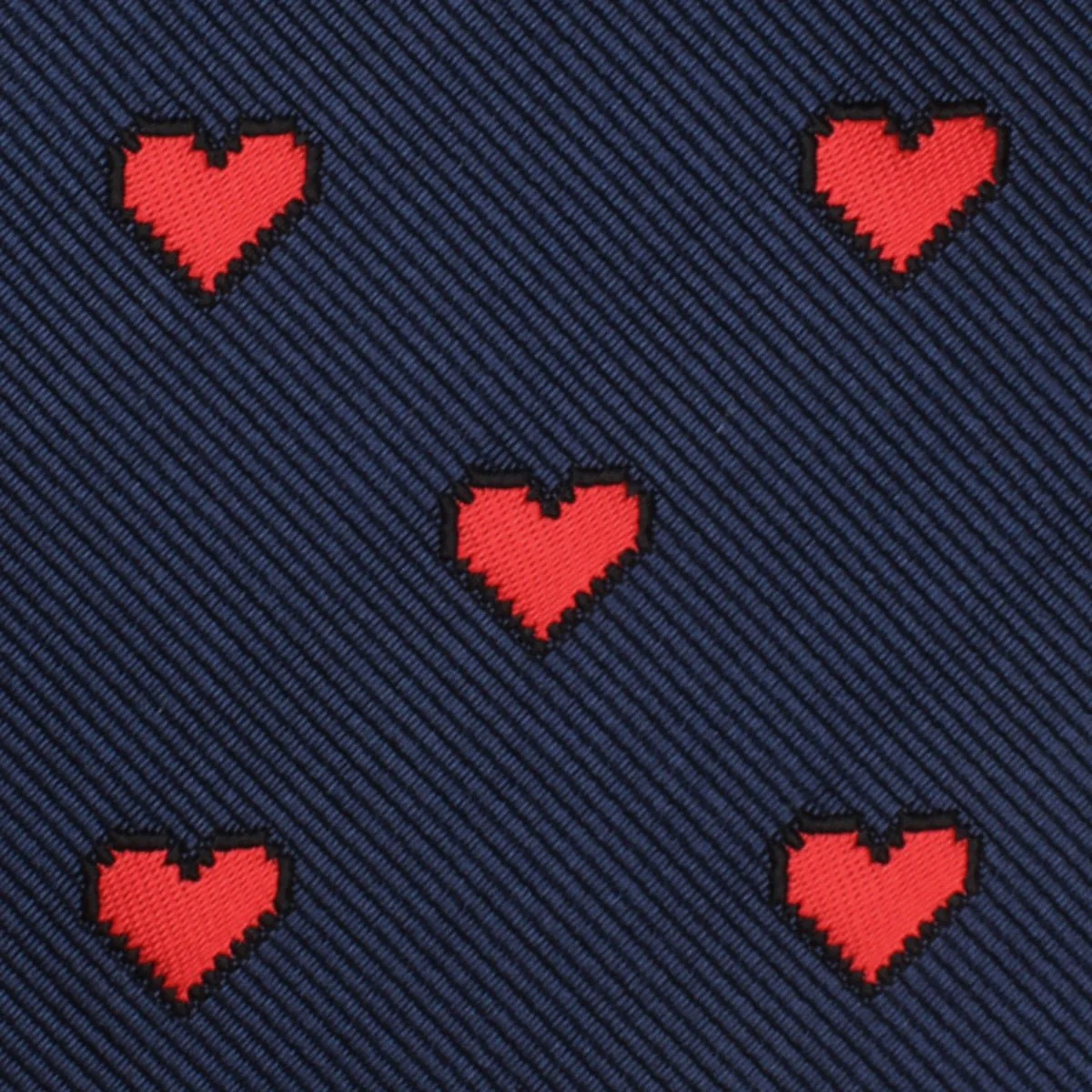 Pixel Love Heart Skinny Tie - Image 3