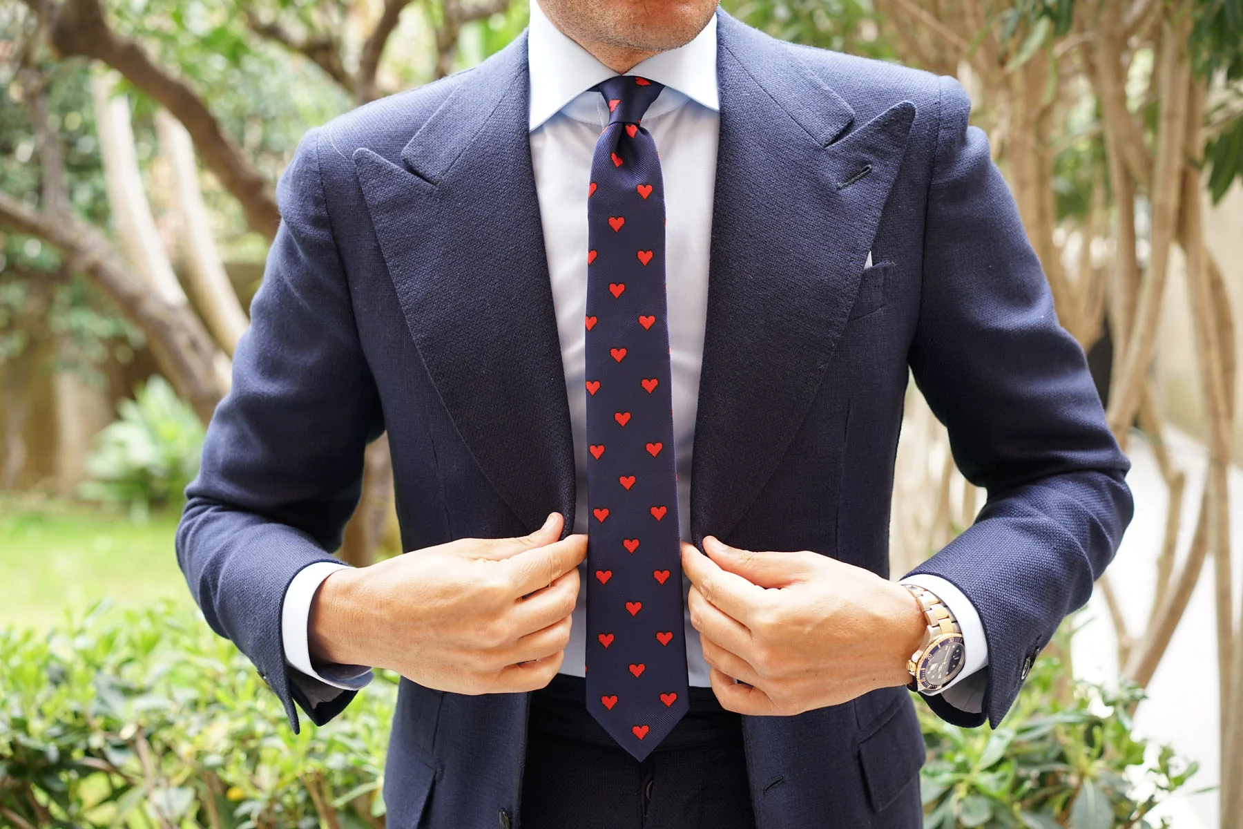 Pixel Love Heart Skinny Tie - Image 4