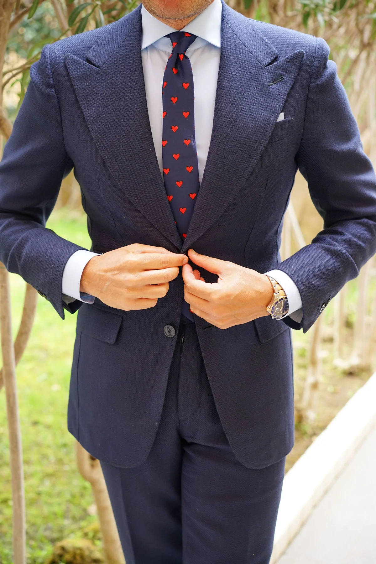 Pixel Love Heart Skinny Tie - Image 5