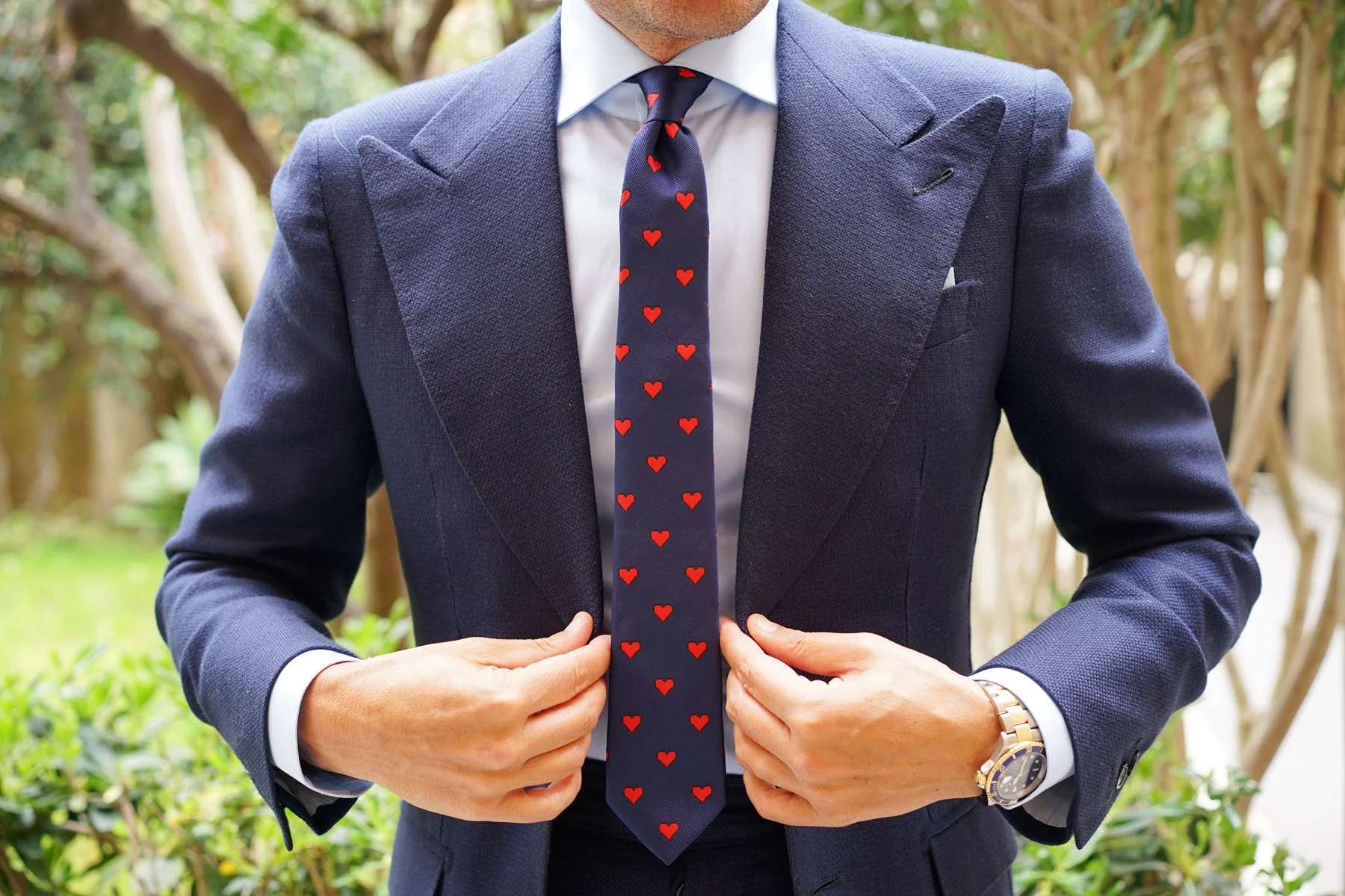 Pixel Love Heart Skinny Tie - Image 6