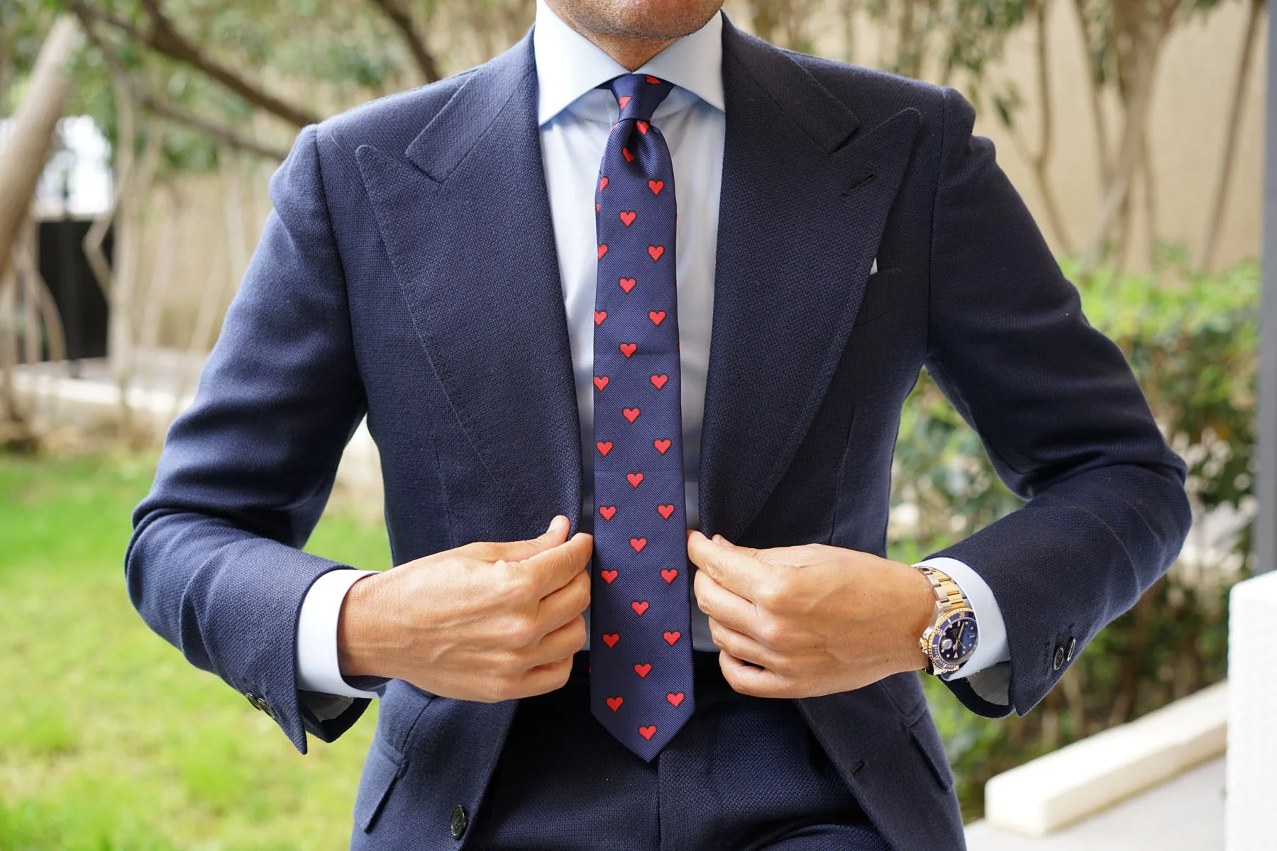 Pixel Love Heart Skinny Tie - Image 9