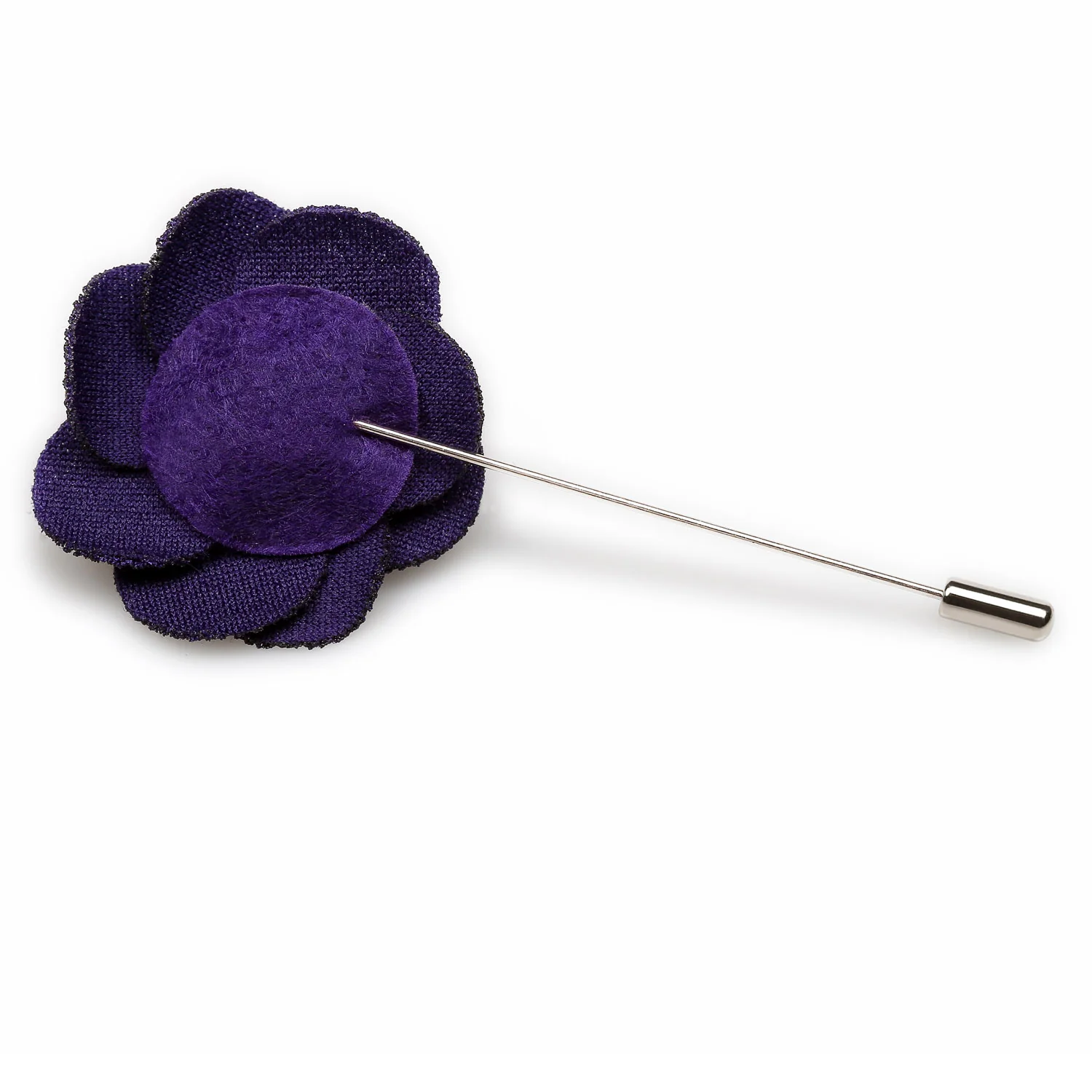 Plum Purple Lapel Flower - Image 2