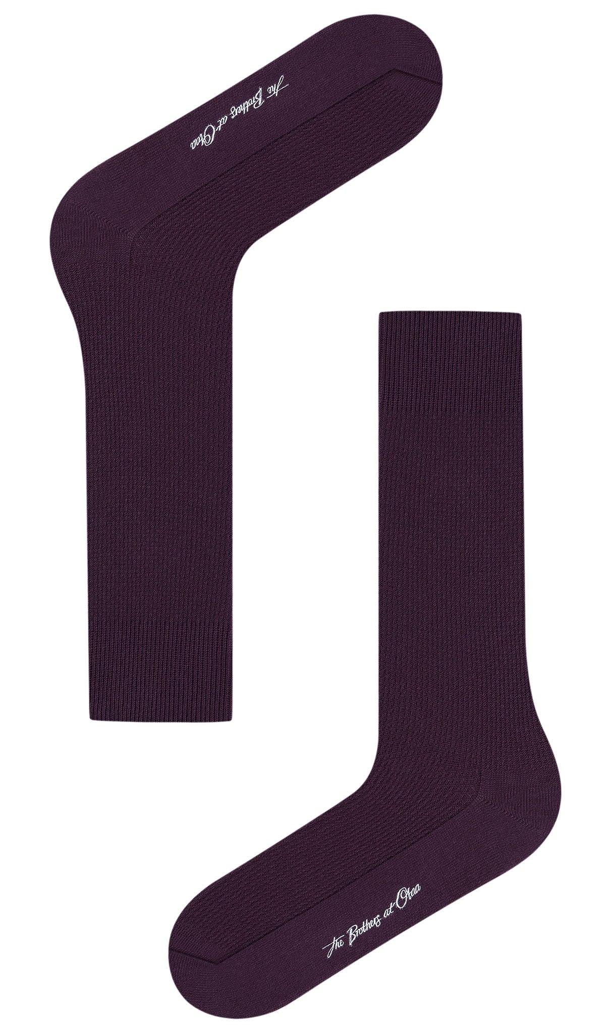 Plum Purple Textured Socks