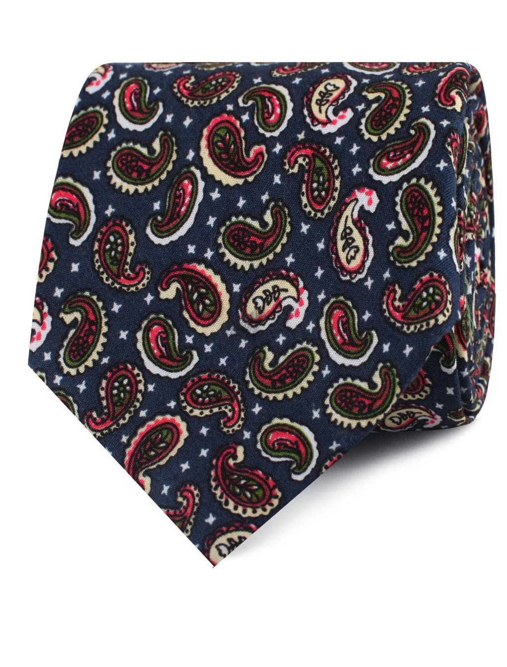 Prague Paisley Blue Floral Tie - Image 2