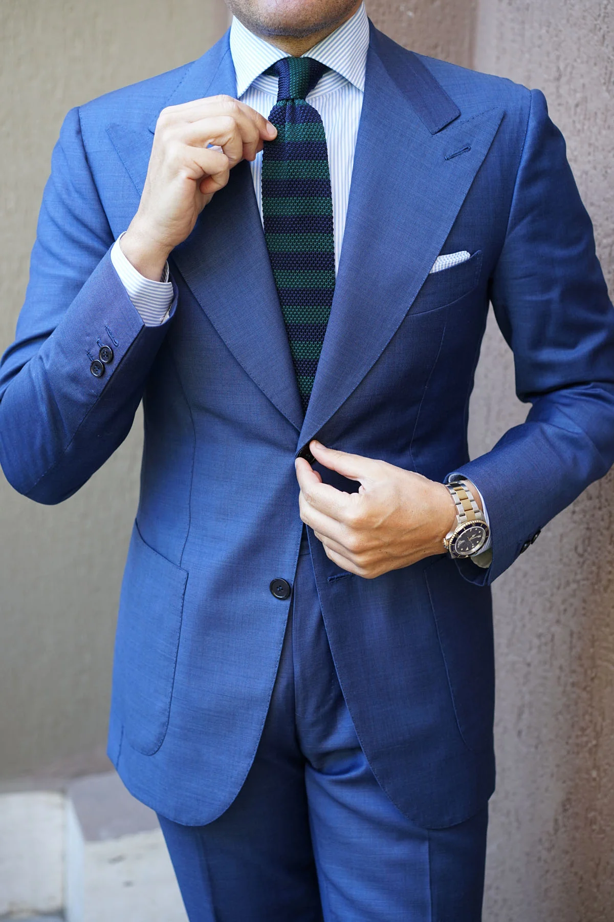 Prince of Darkness Green Knitted Tie - Image 6
