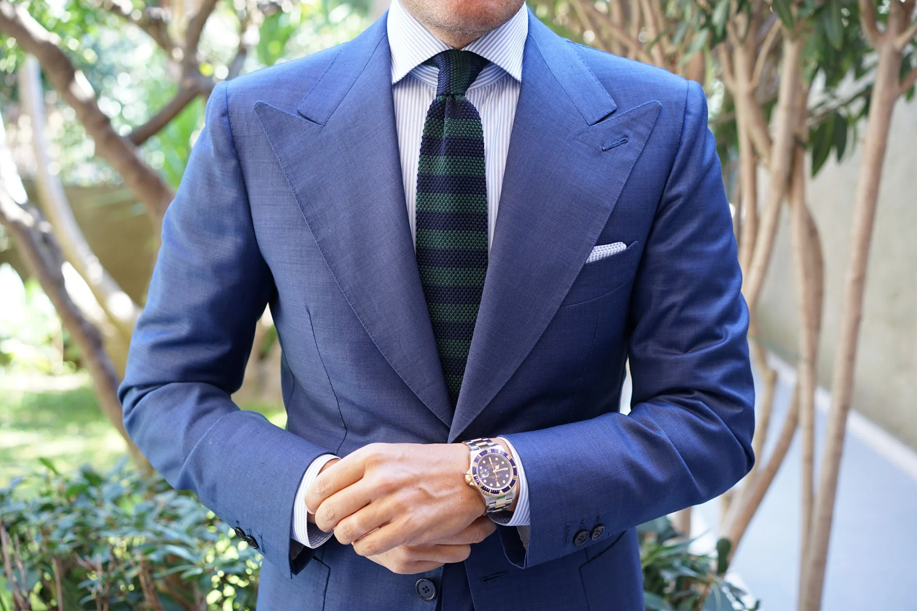 Prince of Darkness Green Knitted Tie - Image 9