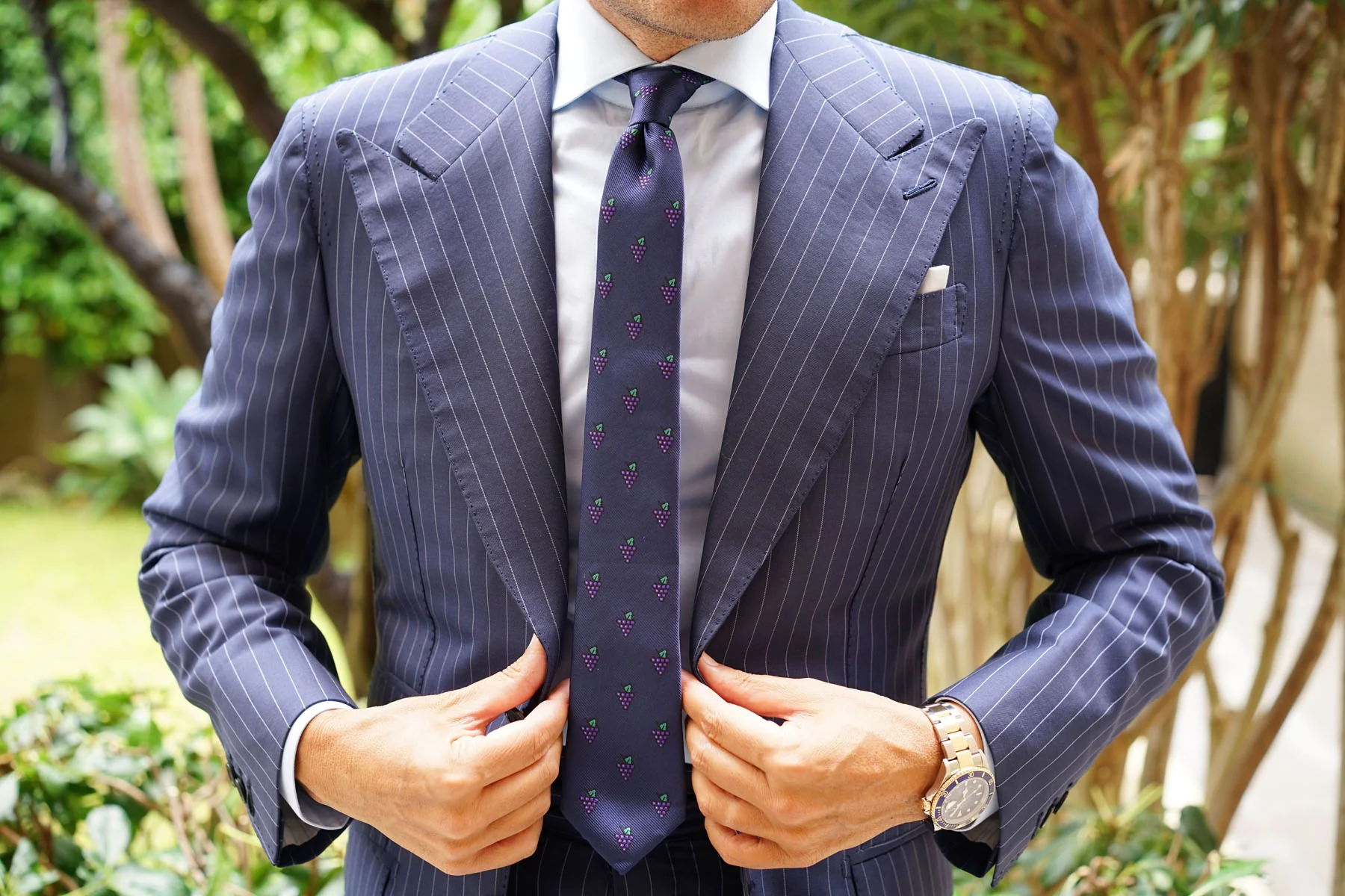 Purple Grapes Skinny Tie - Image 6