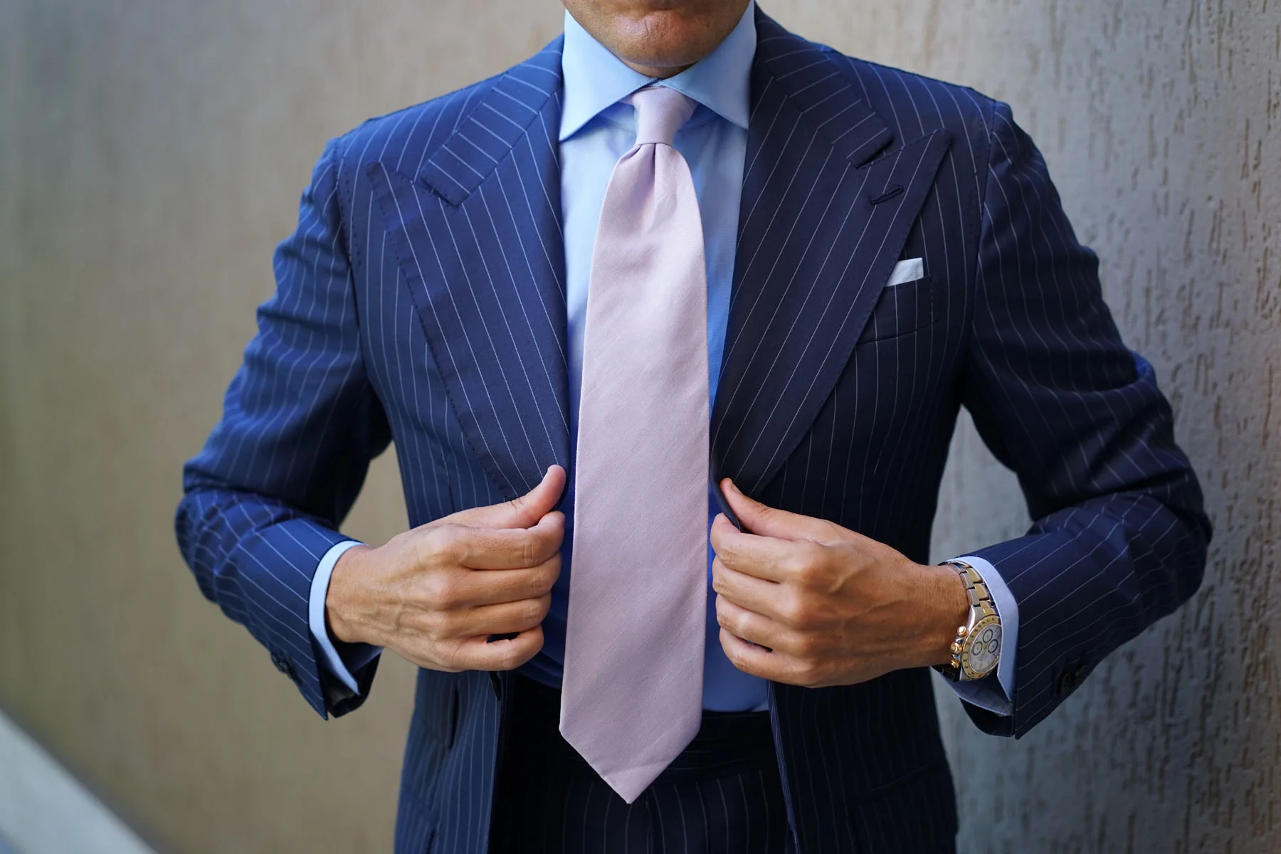 Purple Lilac Lavender Slub Linen Necktie - Image 11