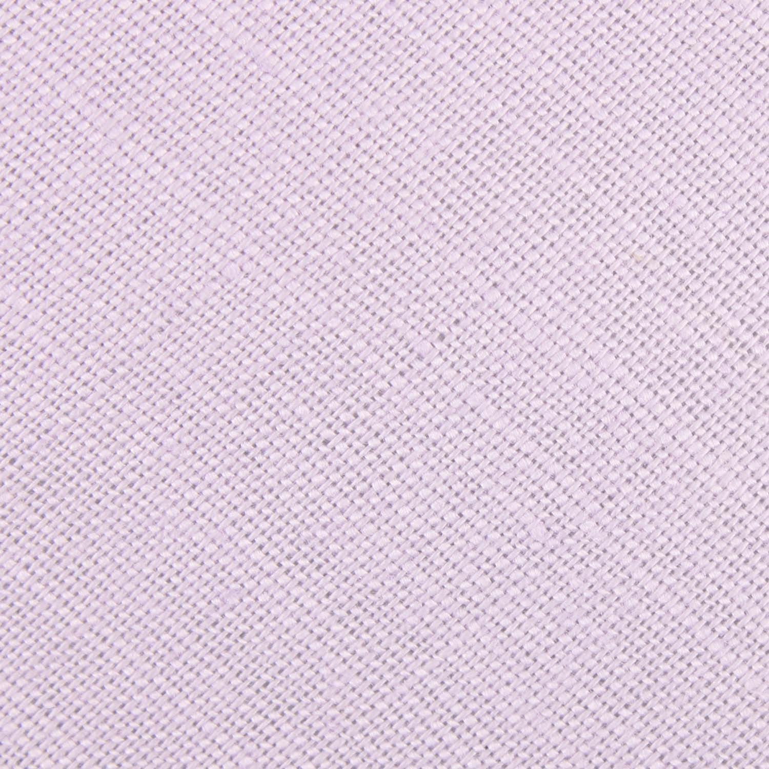 Purple Lilac Lavender Slub Linen Necktie - Image 3