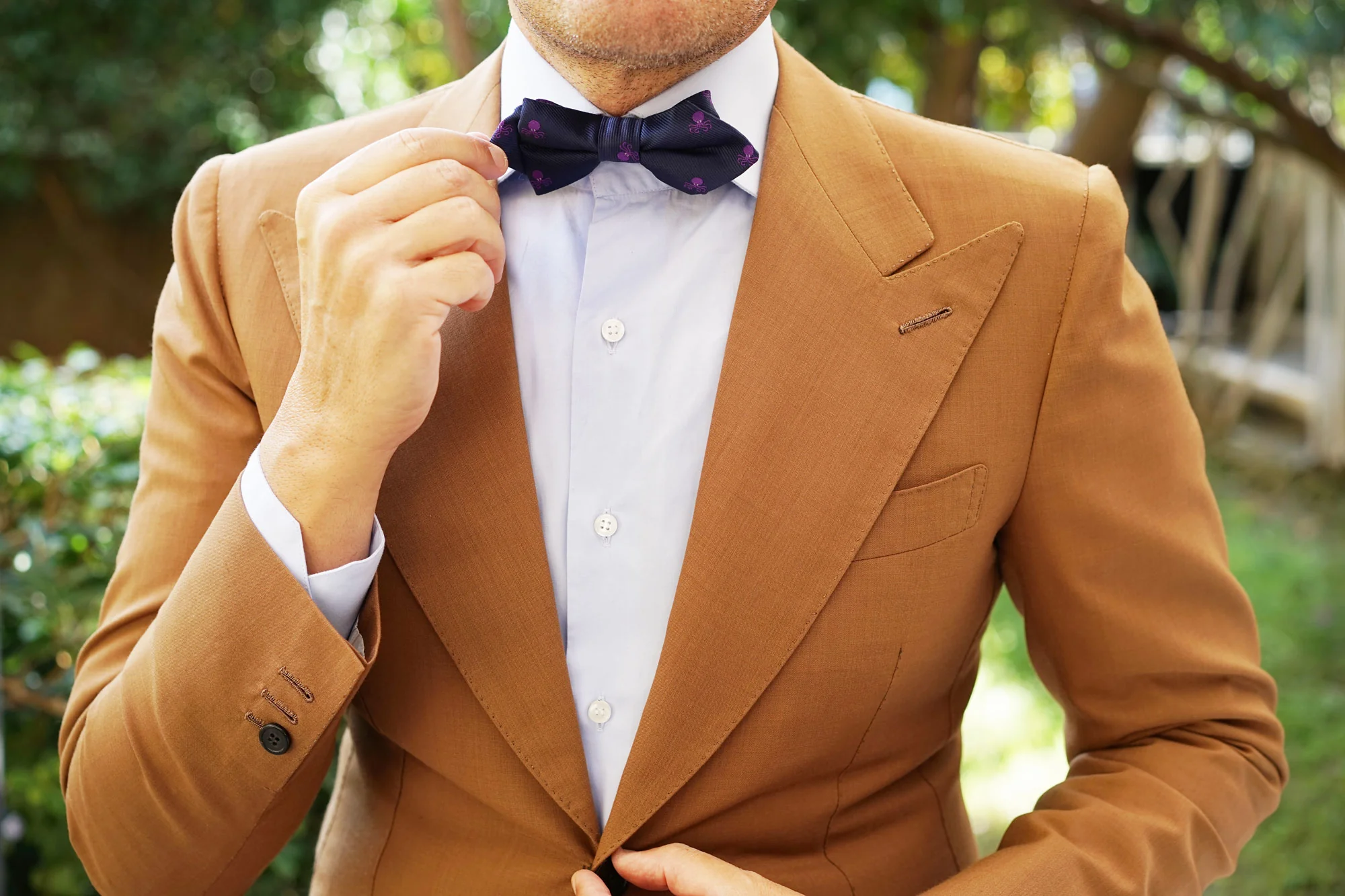 Purple Octopus Diamond Bow Tie - Image 5
