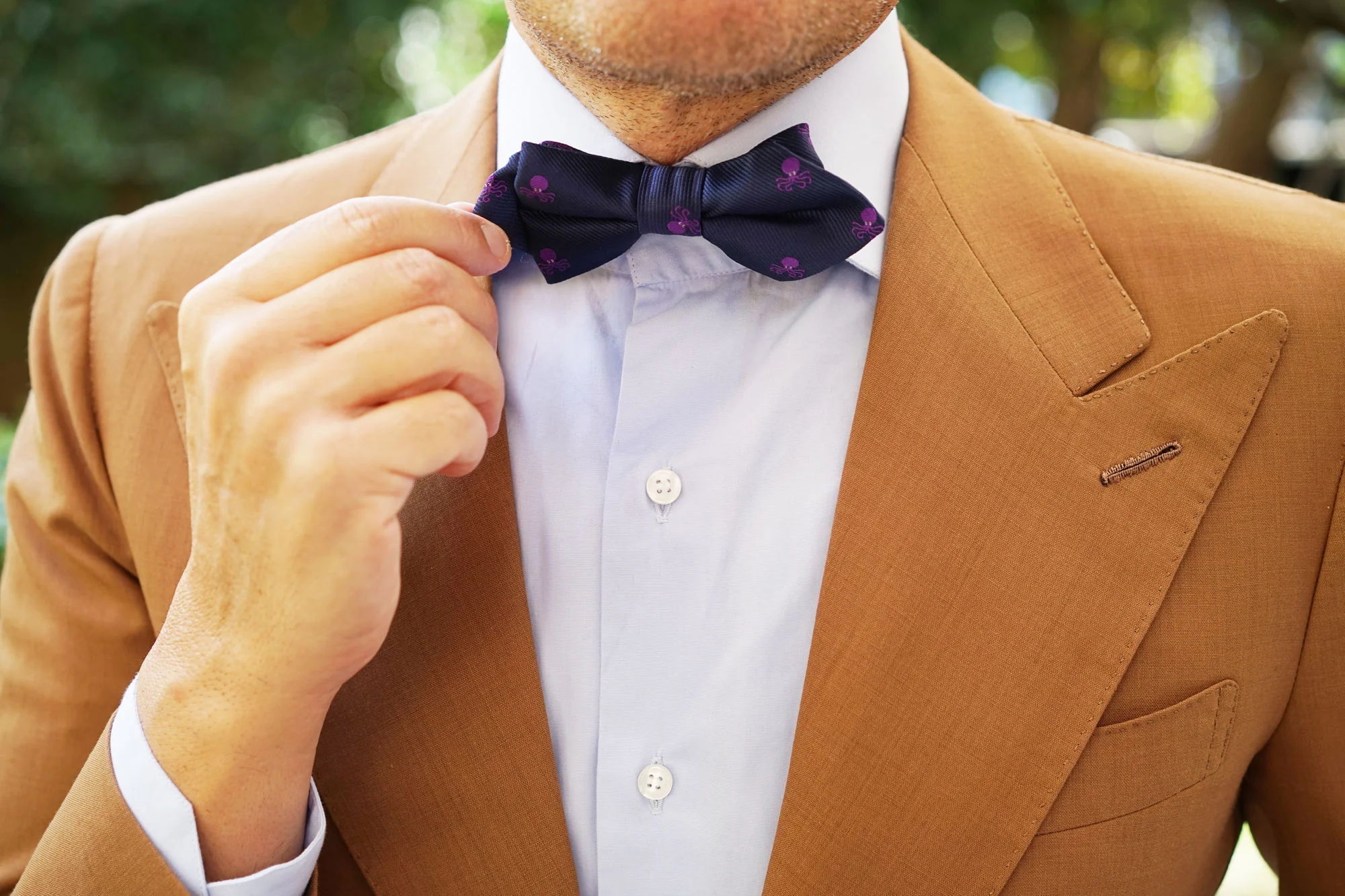 Purple Octopus Diamond Bow Tie - Image 7