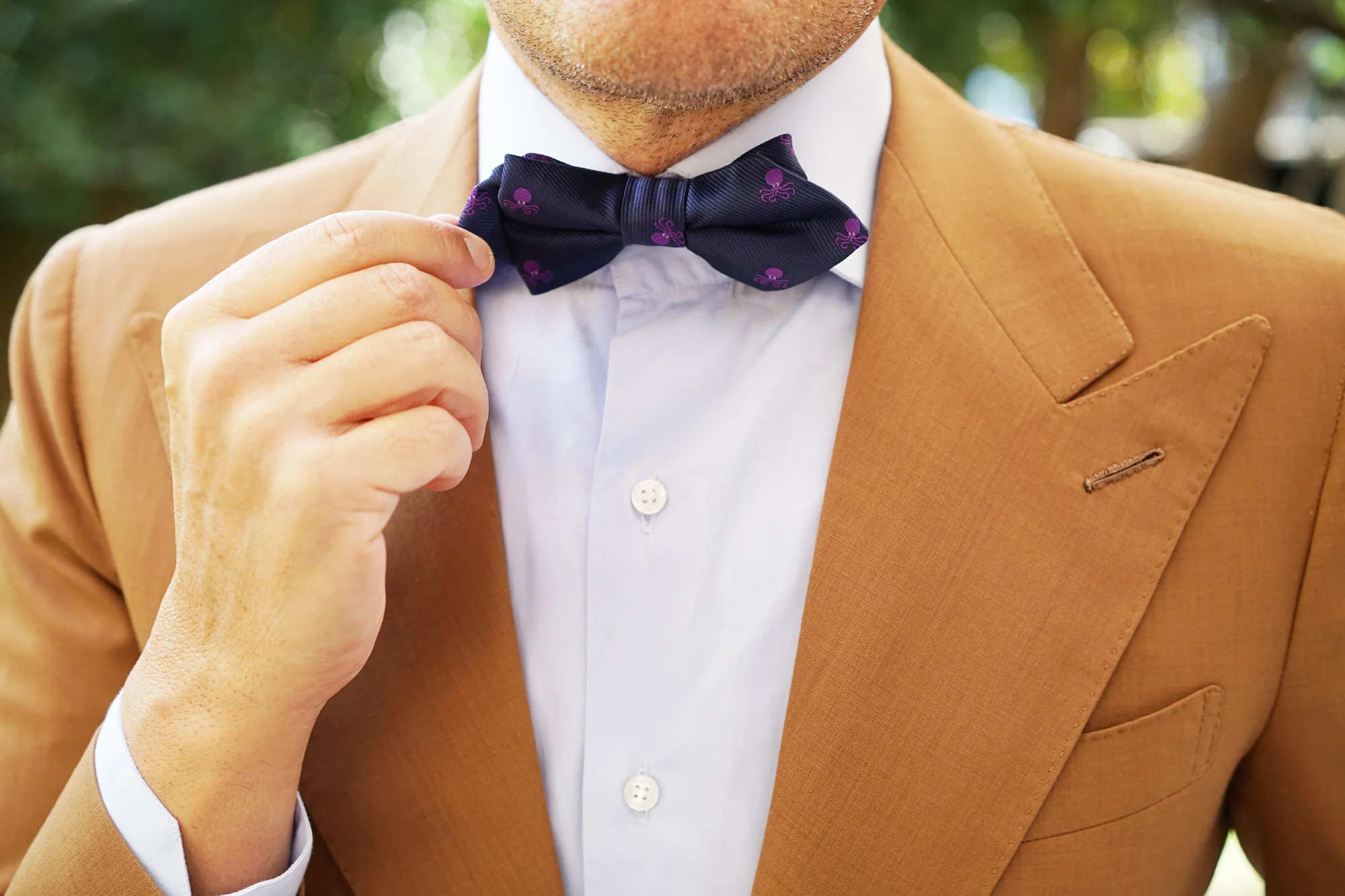 Purple Octopus Diamond Bow Tie - Image 8