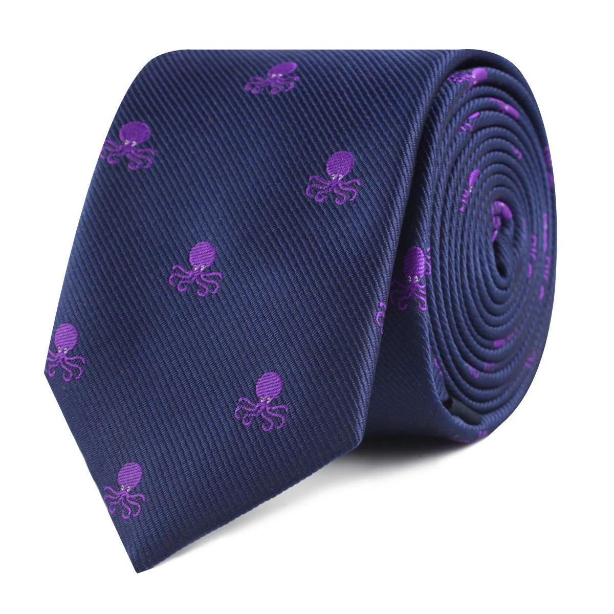 Purple Octopus Skinny Tie - Image 2