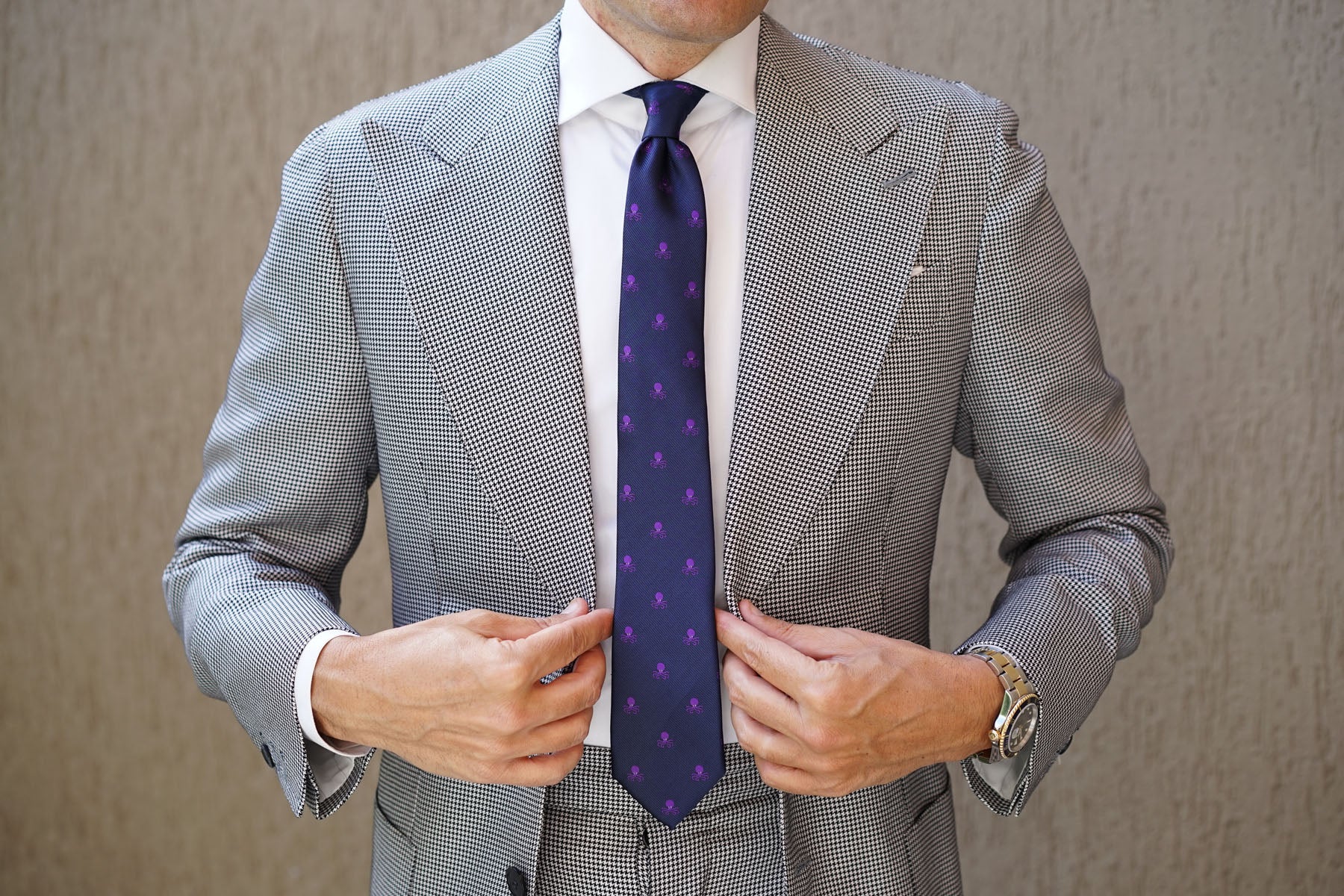Purple Octopus Skinny Tie - Image 6
