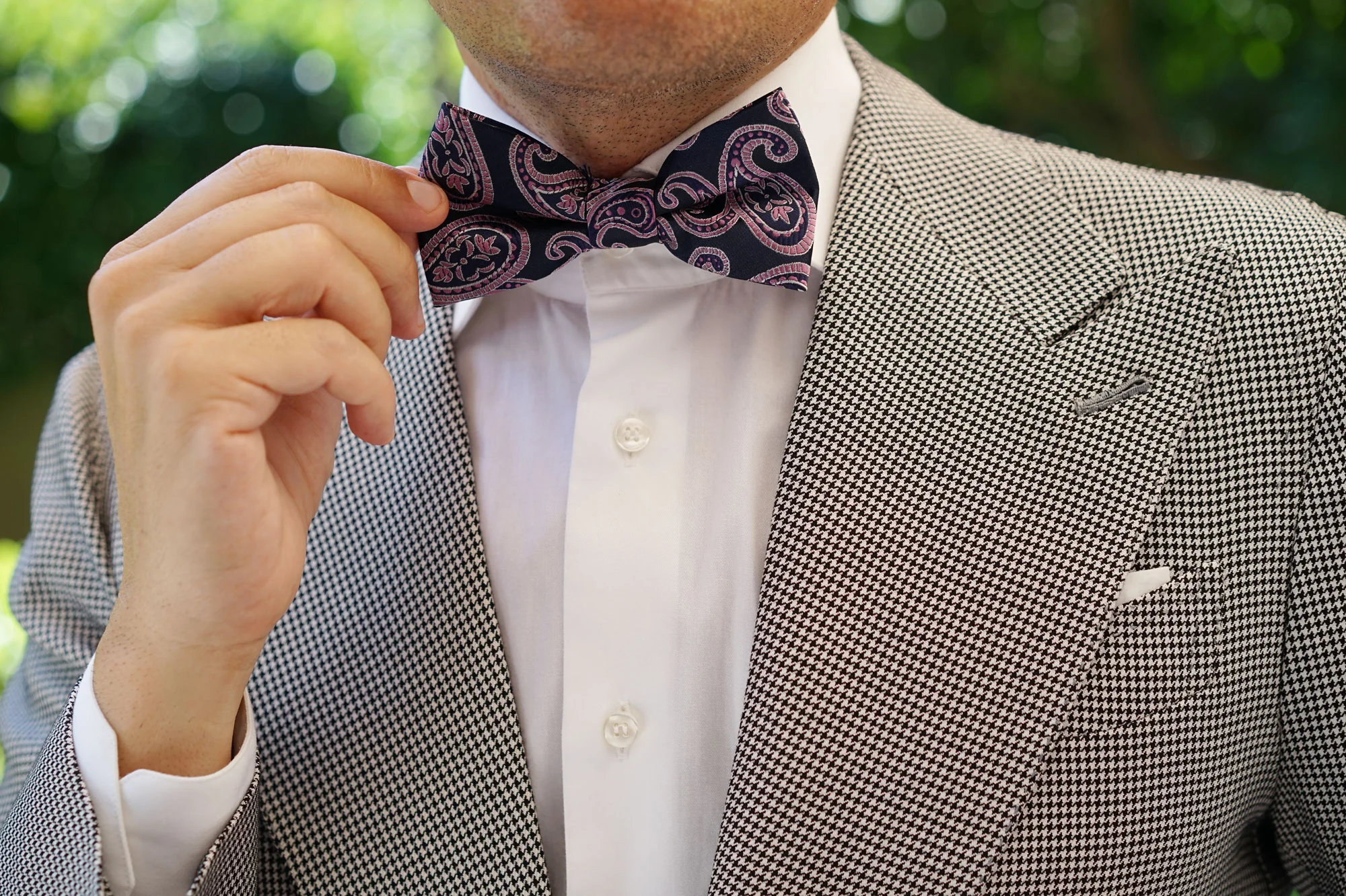 Qajar Dynasty Purple Paisley Bow Tie - Image 6