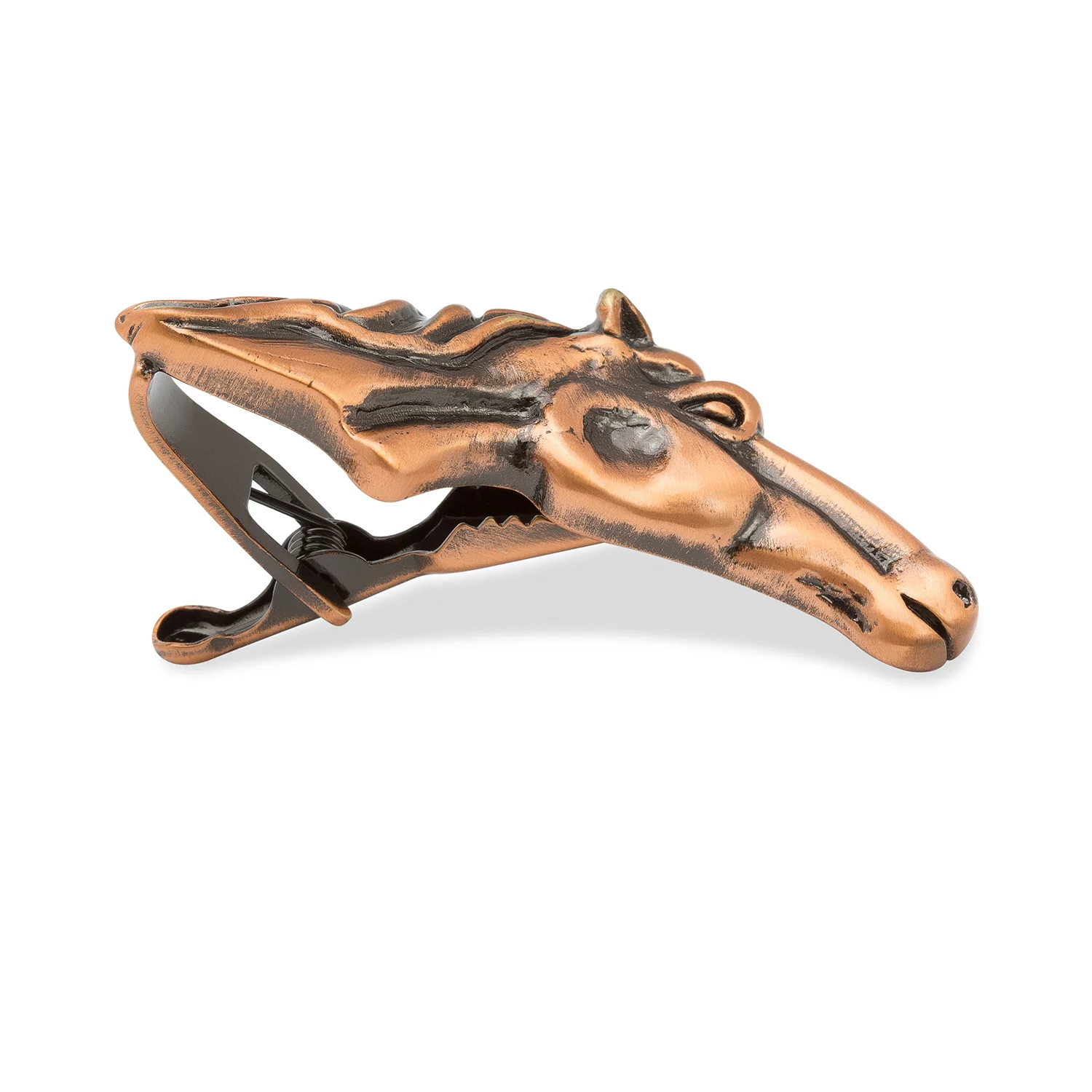 Racehorse Head Antique Copper Tie Bar - Image 2