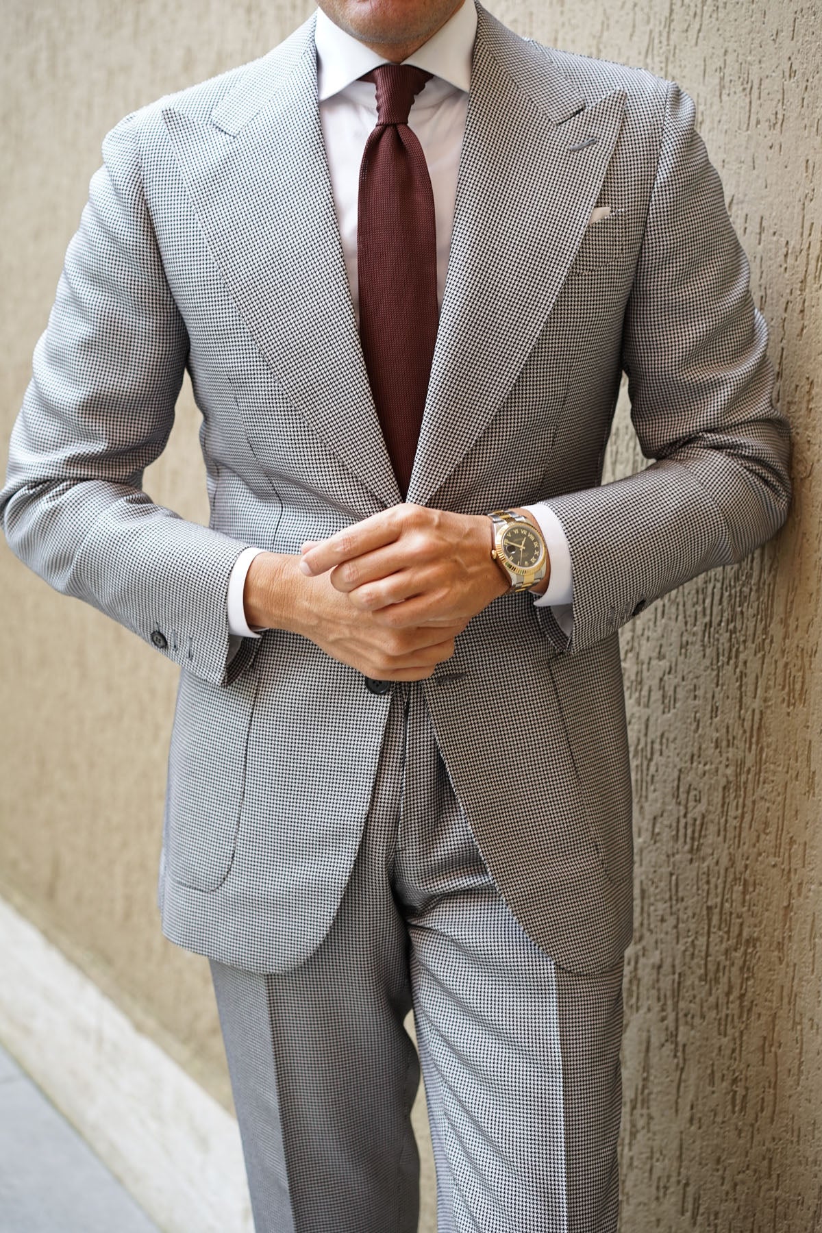 Rachmaninoff Brown Knitted Tie - Image 4