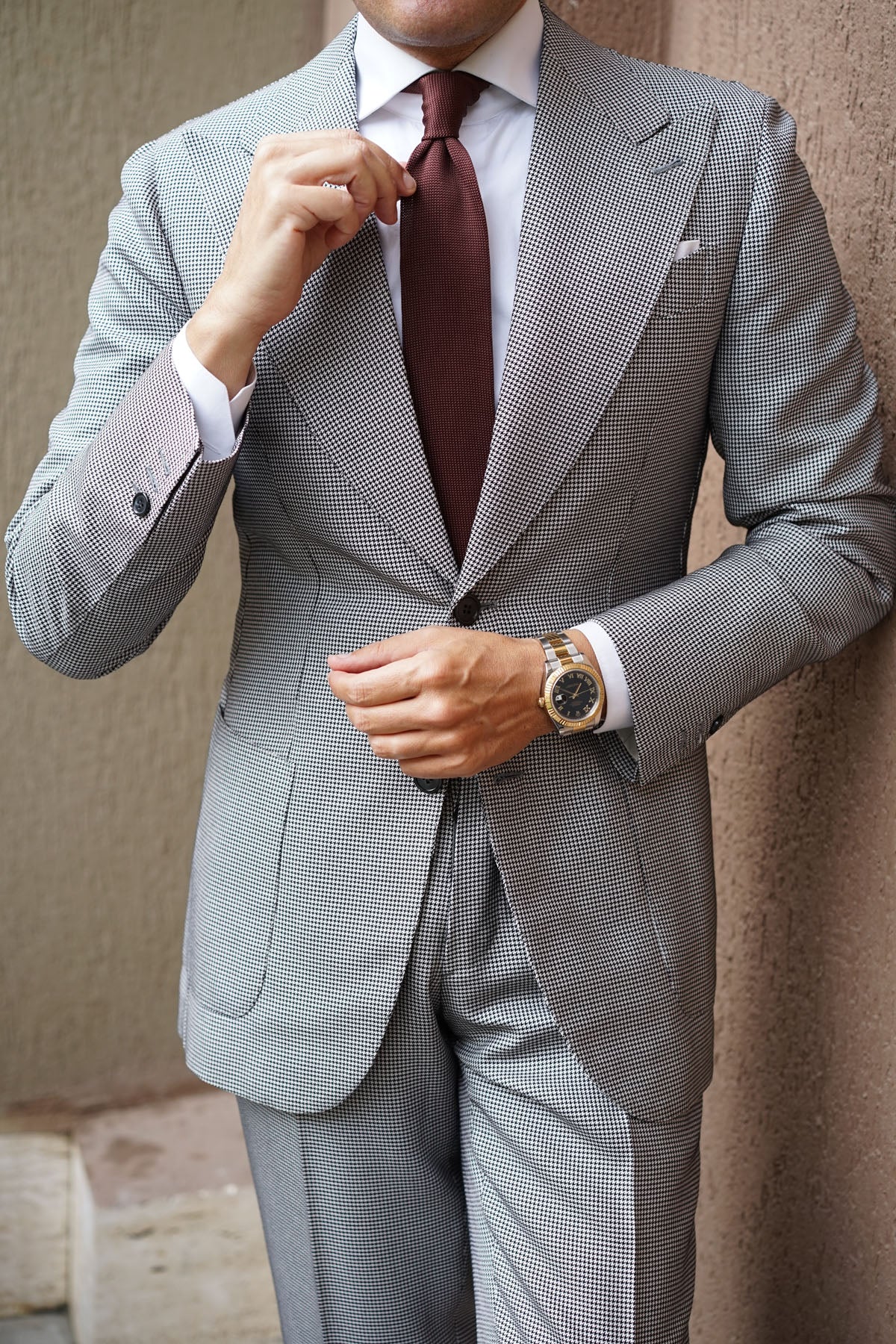 Rachmaninoff Brown Knitted Tie - Image 9