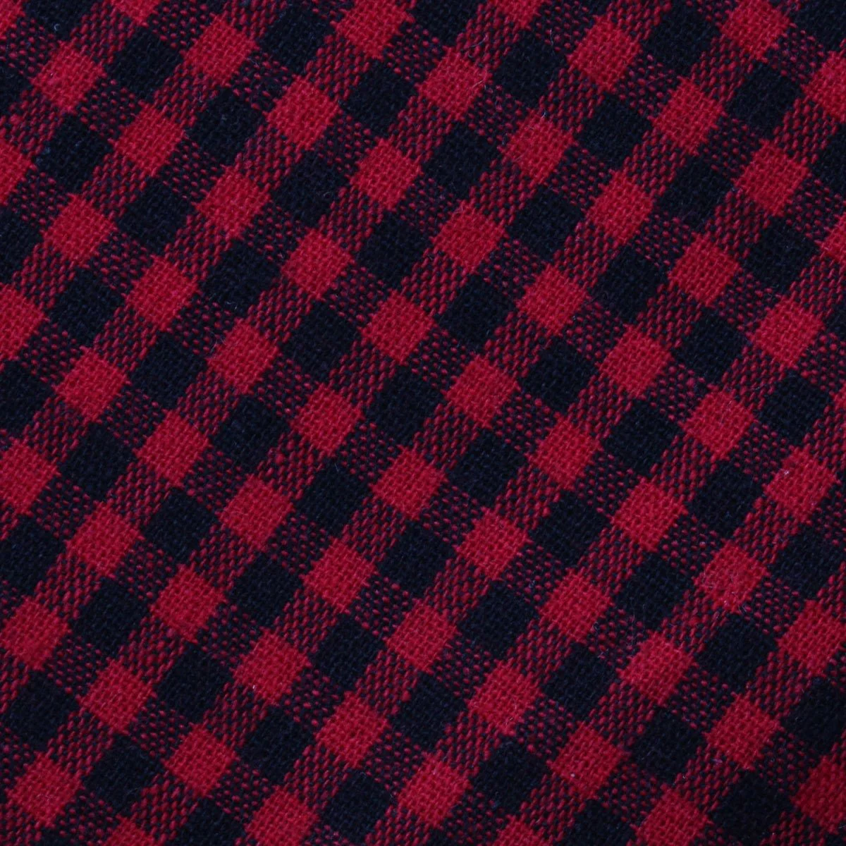 Red Belfast Gingham Pocket Square - Image 2