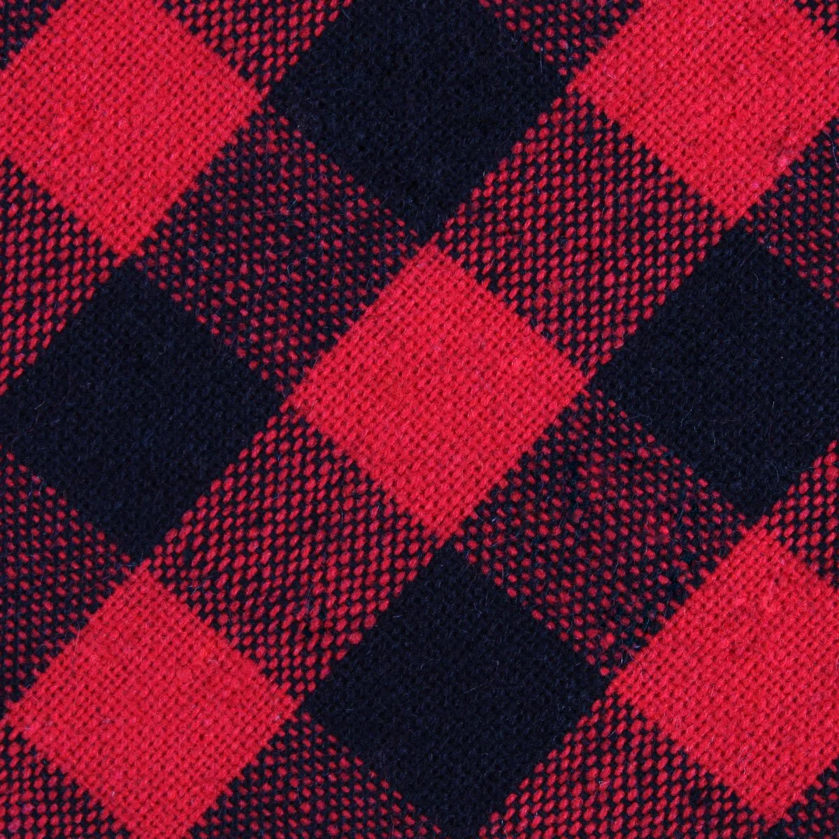 Red & Black Gingham Skinny Tie - Image 3