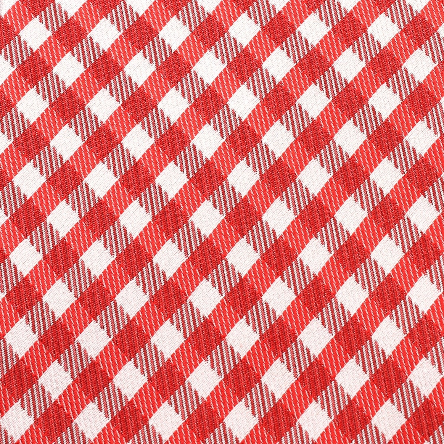 Red Gingham Diamond Bow Tie - Image 2