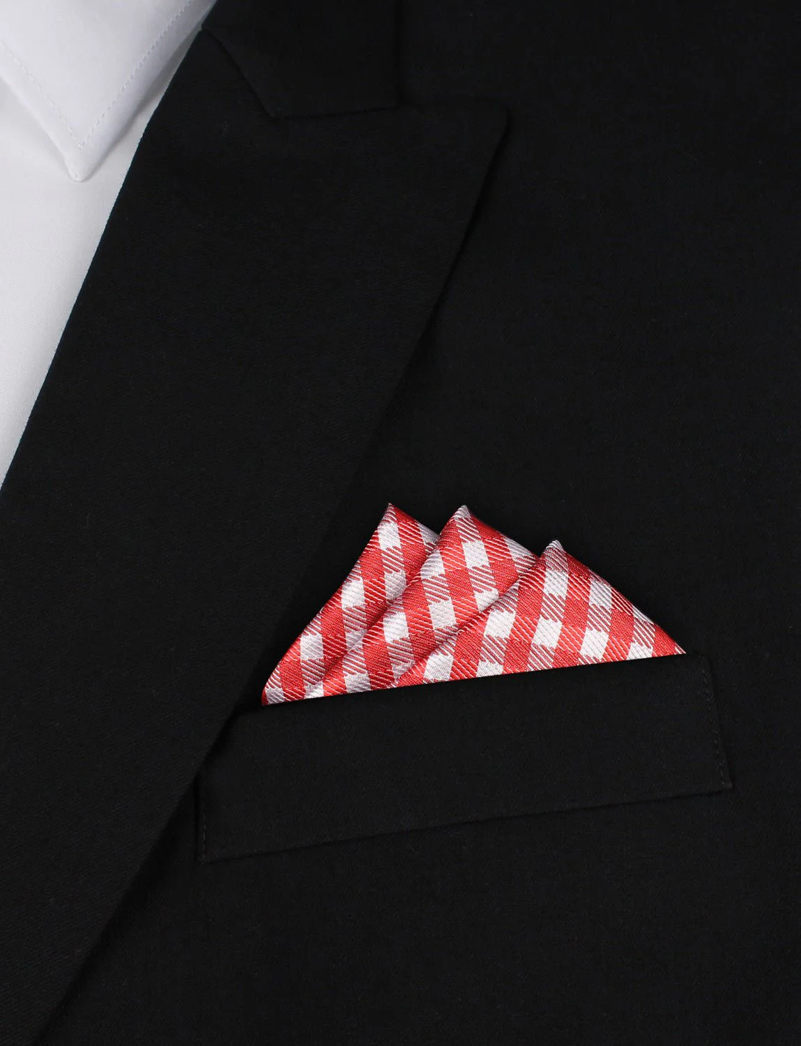 Red Gingham Pocket Square - Image 3