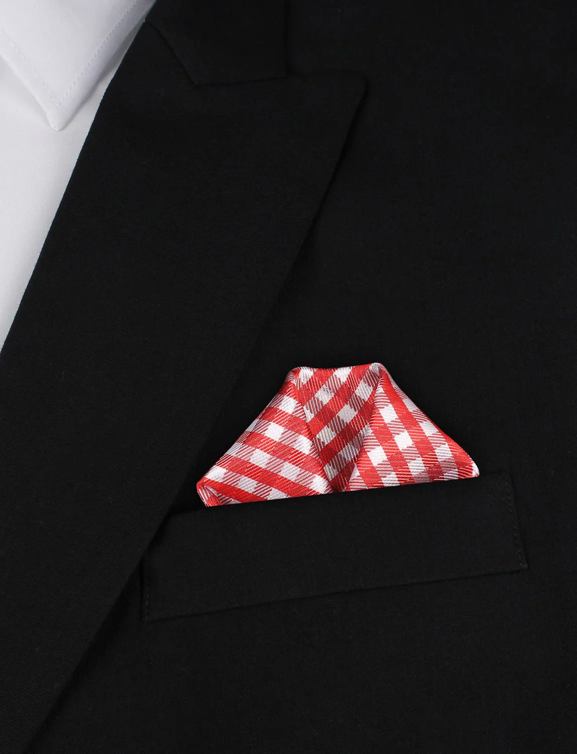 Red Gingham Pocket Square - Image 4