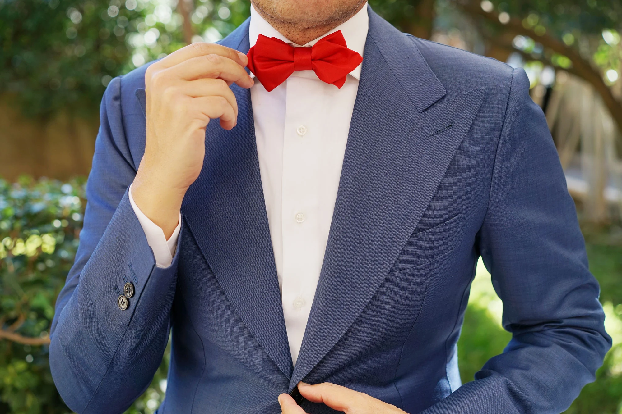 Red Maroon Diamond Bow Tie - Image 6
