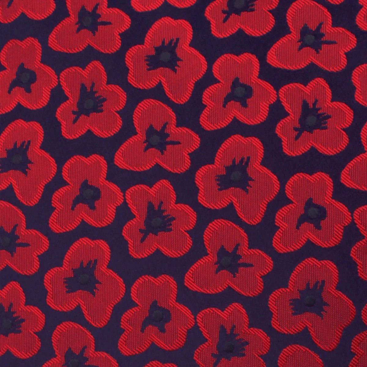 Red Poppy Floral Kids Bow Tie - Image 2